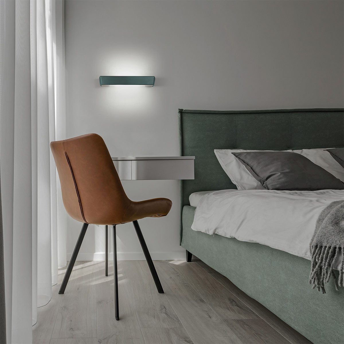 Vivida International LED Wandleuchte Vivida Hantera Wandleuchte, B: 30,9 cm, T: 7,25 cm, Weiß, LED fest integriert, Warmweiß, Inklusive CCT-Switch zum ändern der Lichtfarbe 2700K, 3000K oder 4000K