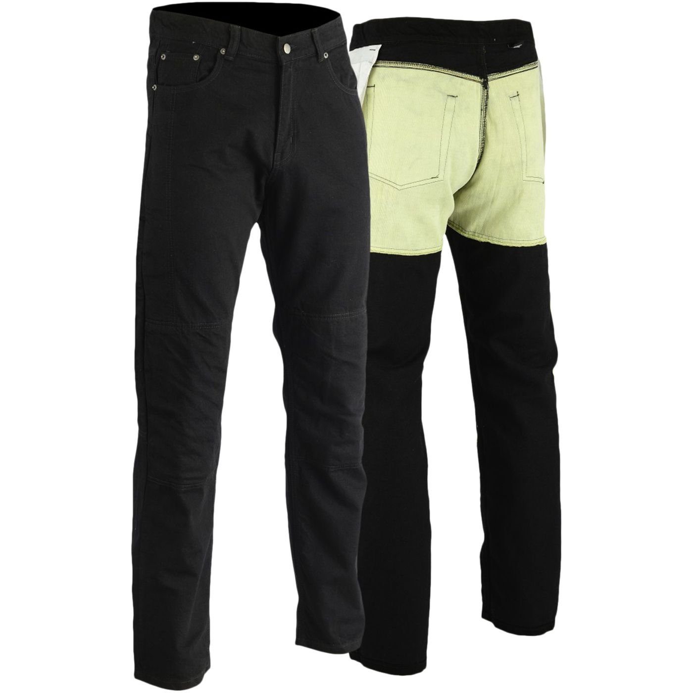 German Wear Motorradhose JEANS-007 Schwarz denim Motorradhose Jeans Protektoren 280g/m2