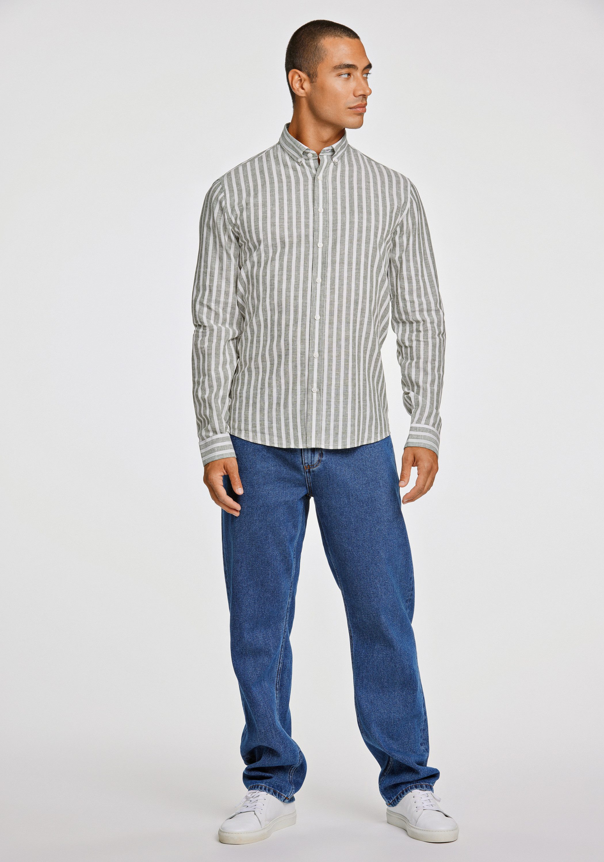 LINDBERGH Leinenhemd Leinenhemd (Langarm) Relaxed Fit
