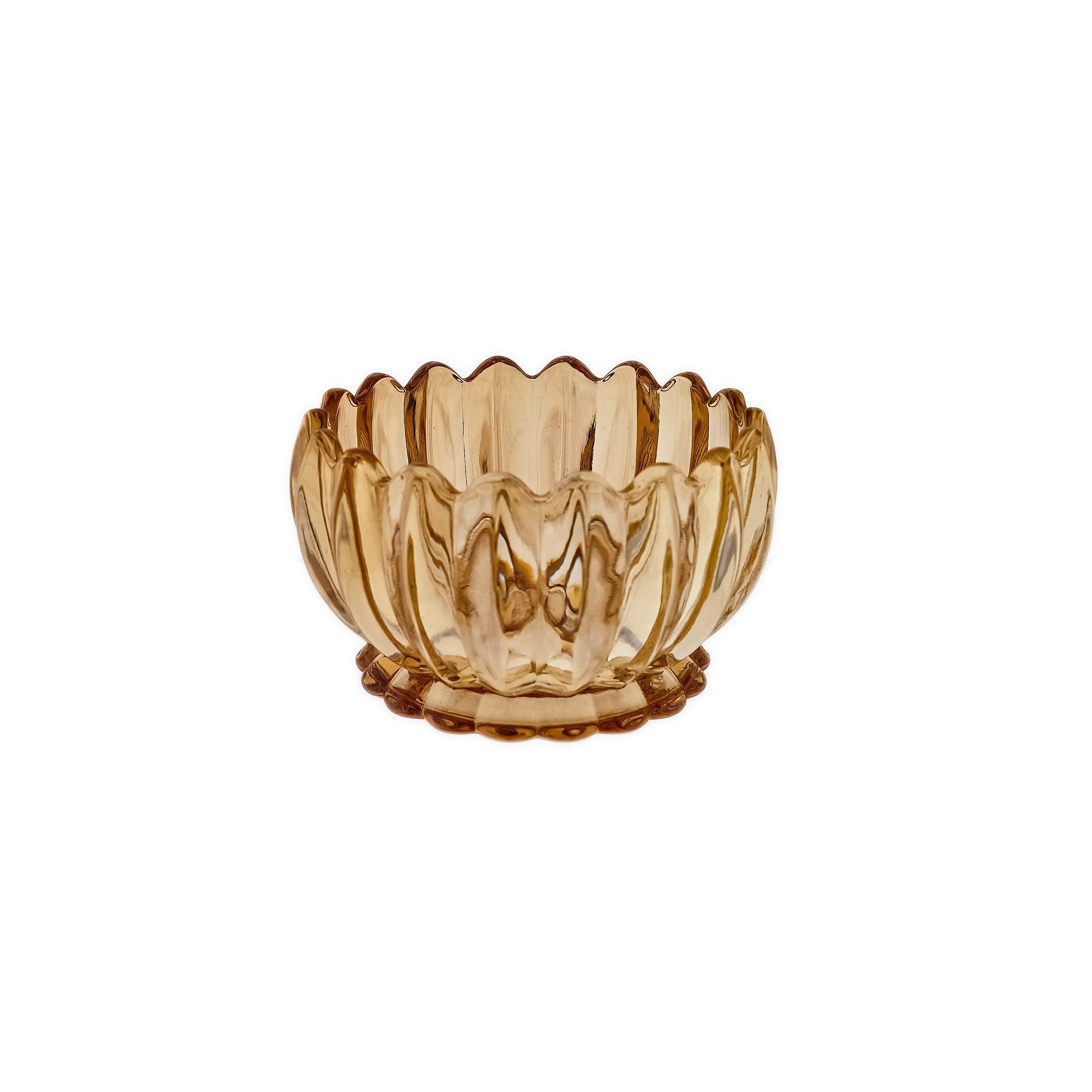 Sunay Dessertschale mit Unterteller, 12-teiliges Glasschalenset - Lotus Design, (12-tlg), Elegantes Design
