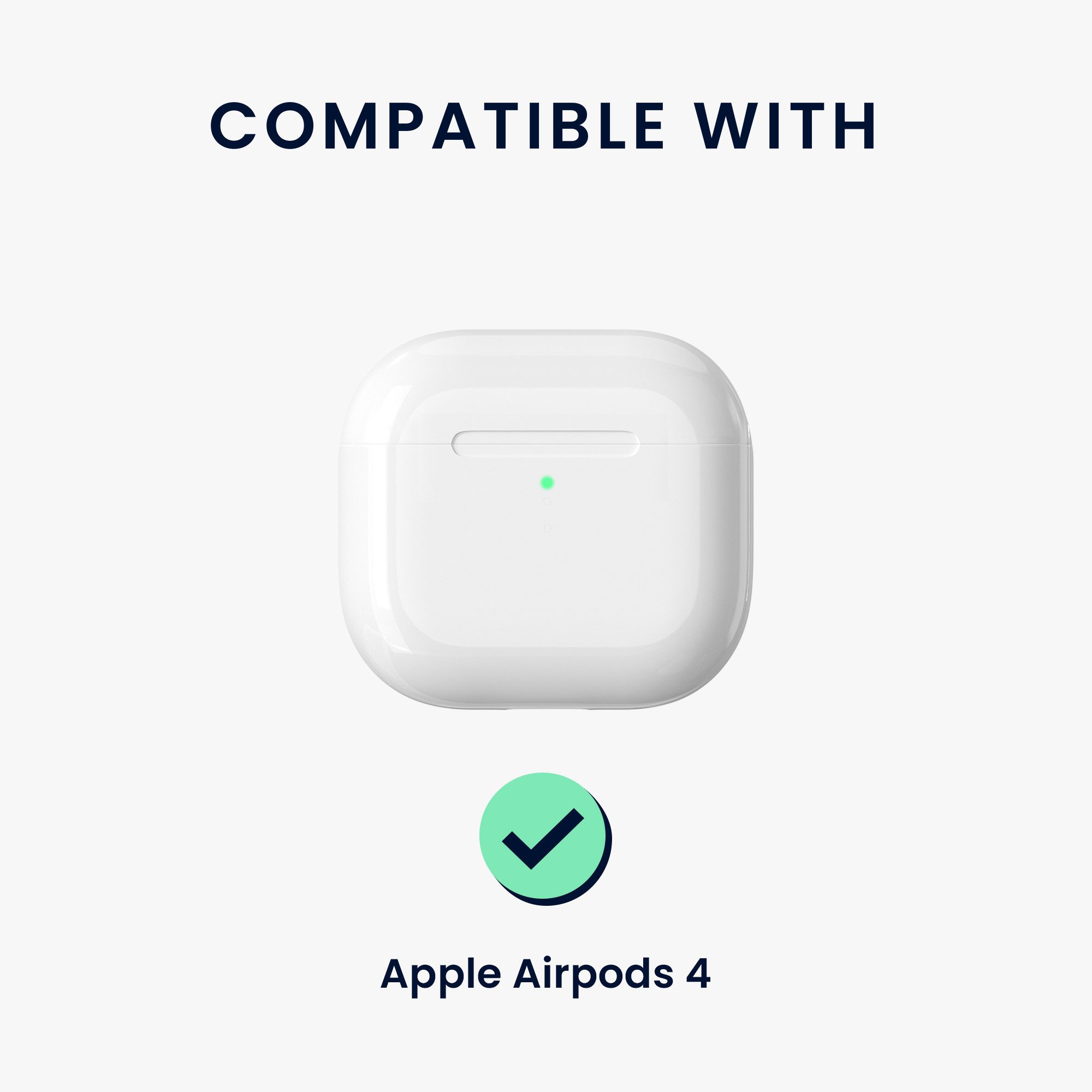 kwmobile Kopfhörer-Schutzhülle In-Ear Kopfhörer Case für Apple Airpods 4, Hülle mit Karabiner - Headphones Case - Katze mit Tuch Design