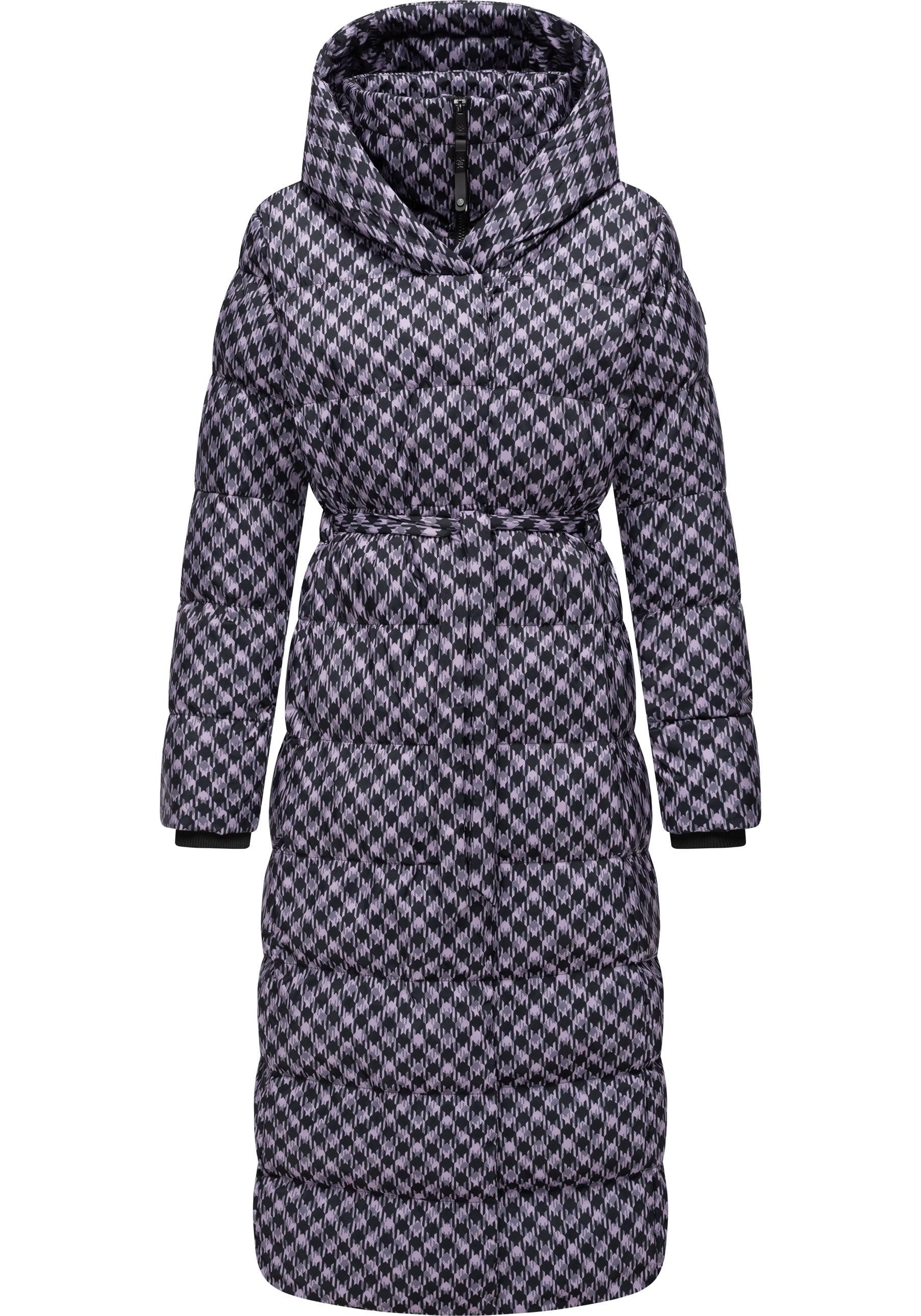 Ragwear Steppmantel Niara Long Print wasserdichter Mantel mit angesagtem Ha günstig online kaufen