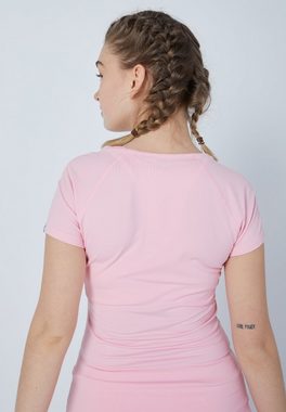 SPORTKIND Funktionsshirt Tennis Capsleeve T-Shirt für Mädchen & Damen hellrosa