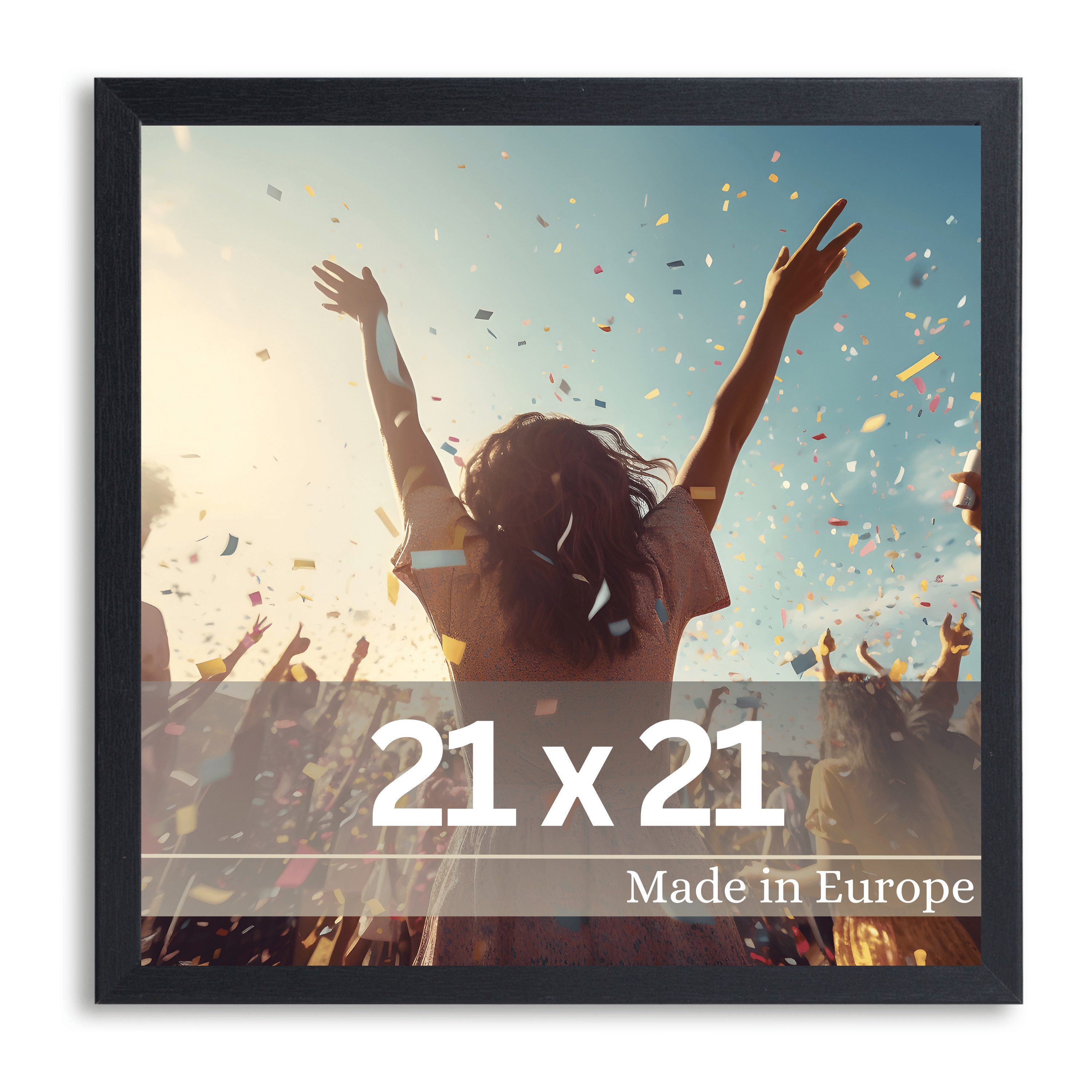 Victor (Zenith) Bilderrahmen Dali, Bilderrahmen Schwarz 21x21 cm, Bilderrah günstig online kaufen