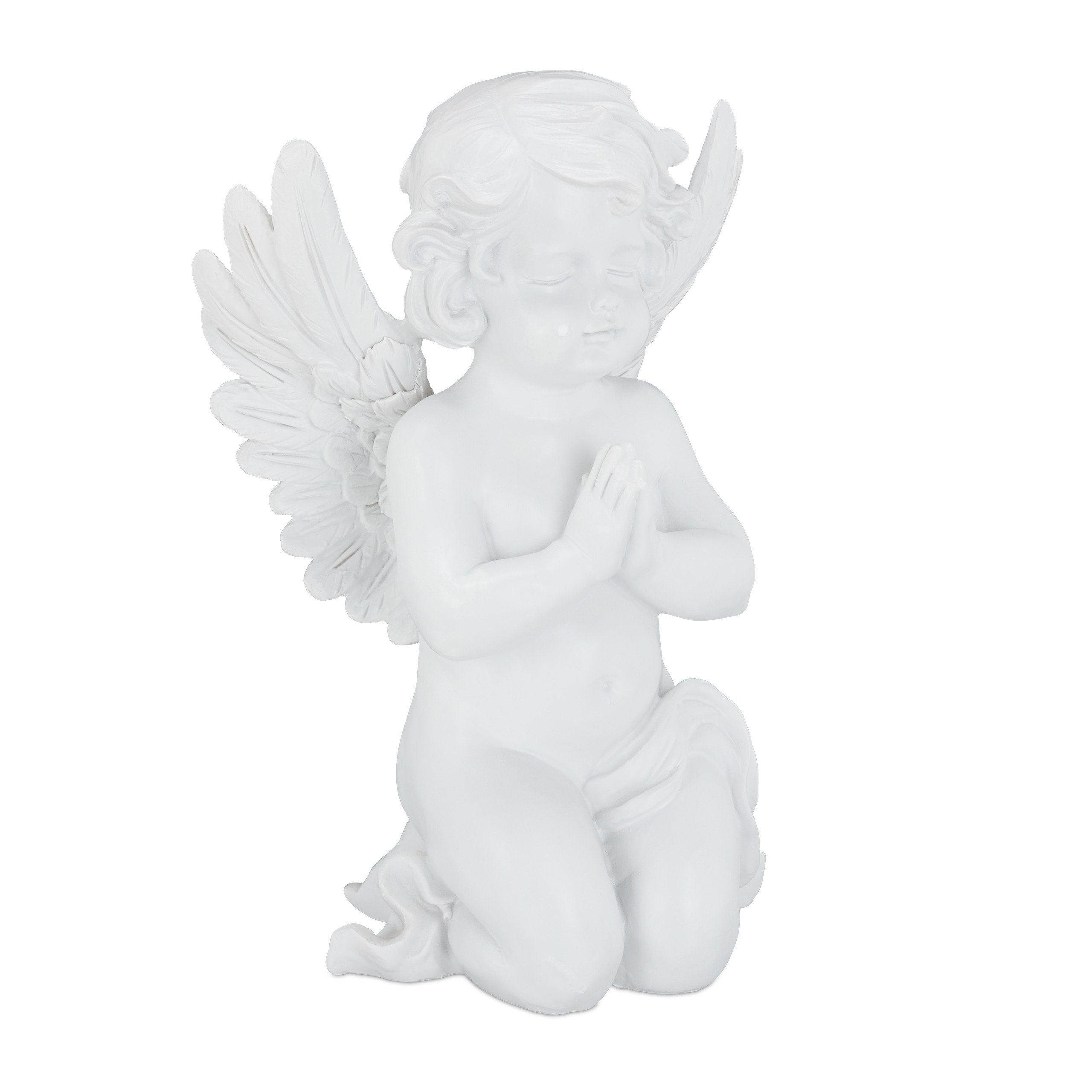 relaxdays Engelfigur Grabengel betend, Grabschmuck: Kniender Engel mit  geschlossenen Augen, der anmutig die Hänge zum Gebet zusammenfaltet online  kaufen | OTTO