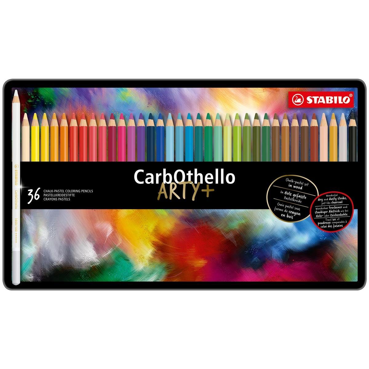 STABILO Kreidemarker STABILO CarbOthello ARTY Pastellkreidestift - 36er Metalletui