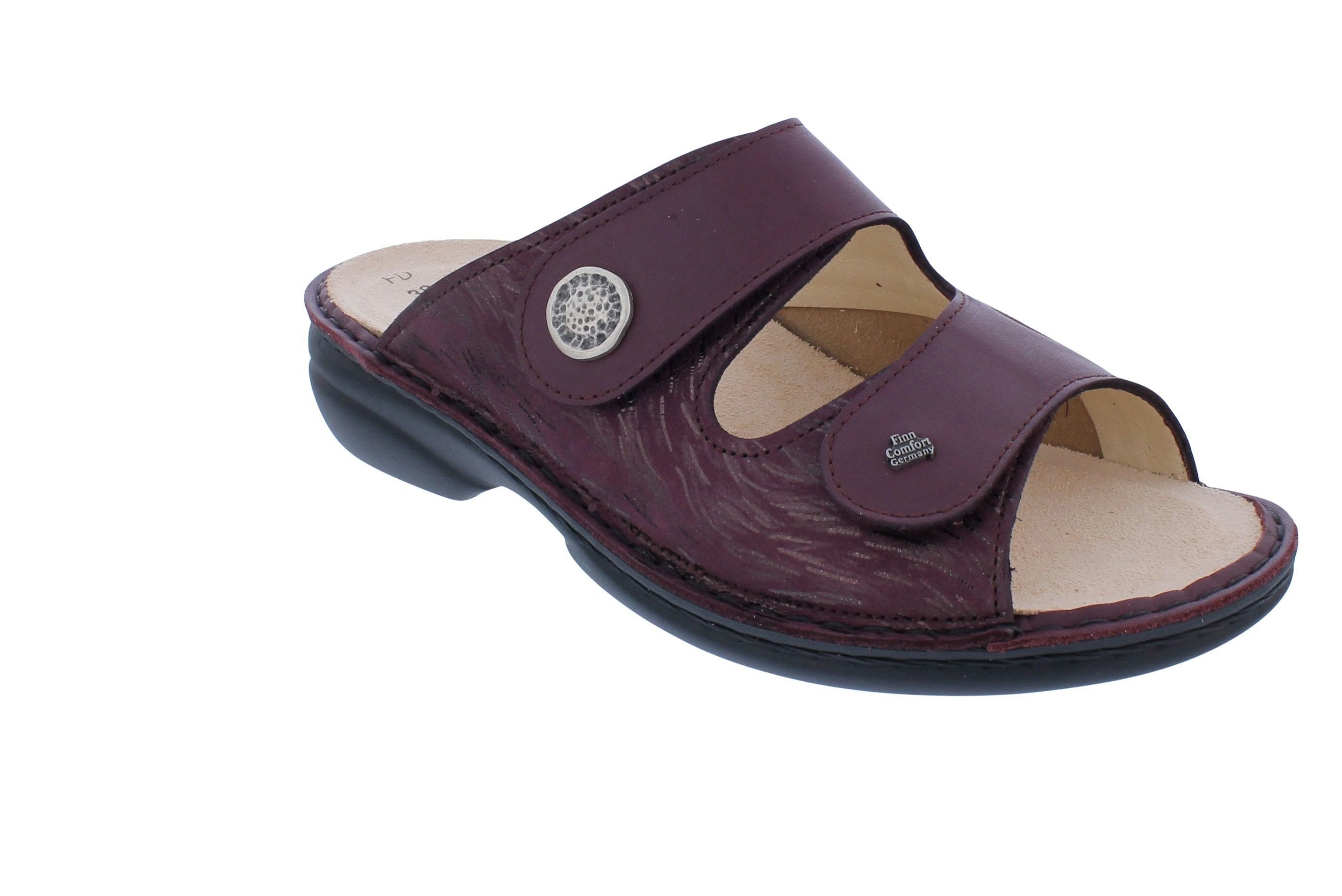 Finn Comfort Finn Comfort Pantolette Zeno 5003-903179, Glattleder mit Stretch im Ba Pantolette