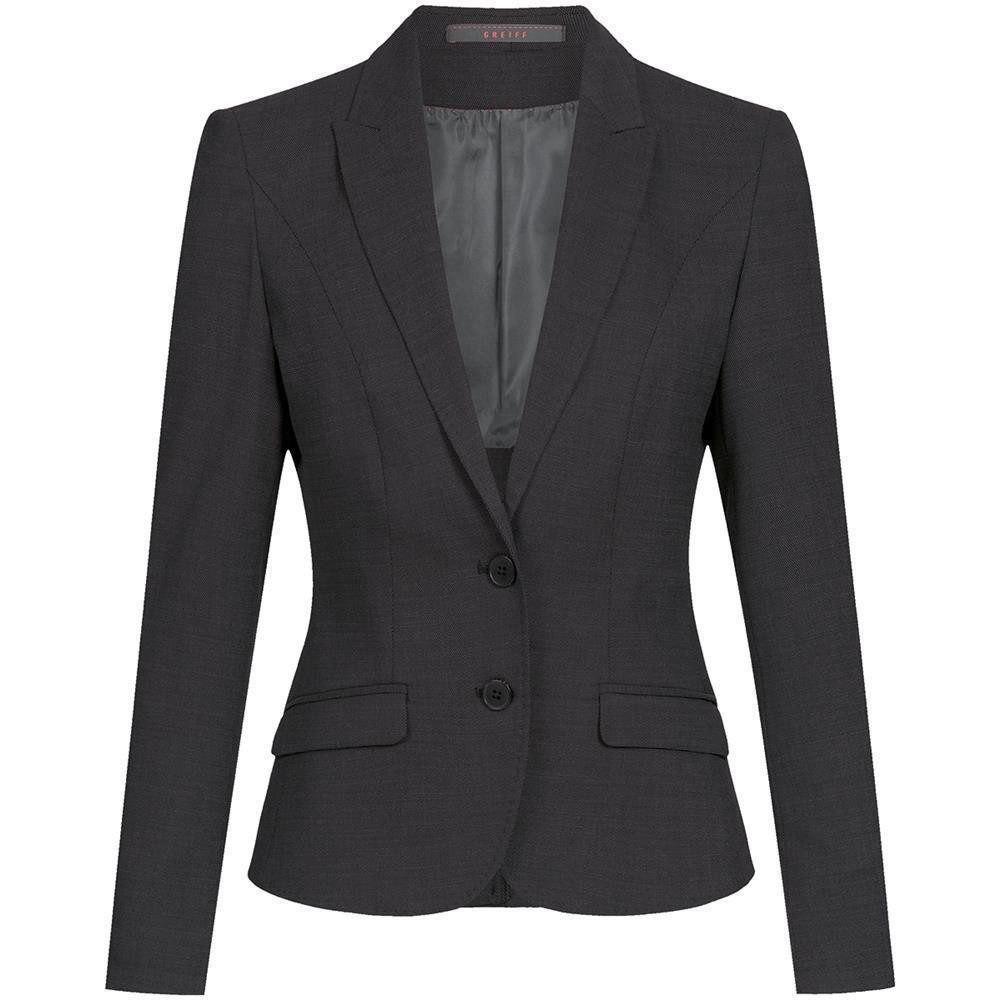 GREIFF Longblazer Greiff Modern WITH 37.5® Damen Blazer Slim-Fit Schwarz PI günstig online kaufen