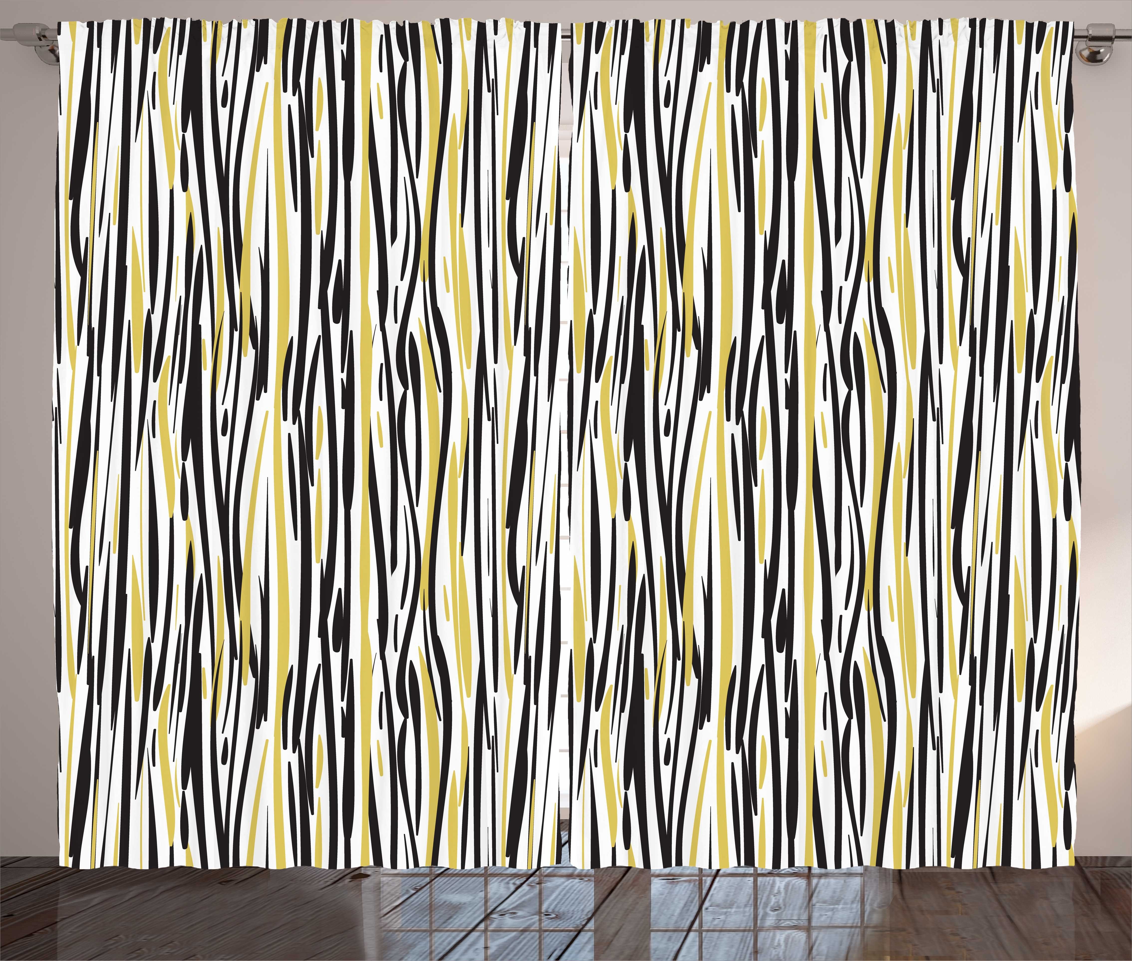 und Abakuhaus, mit Haken, Pinselstrich Abstract Kräuselband Tier-Haut Gardine Schlaufen Schlafzimmer Vorhang