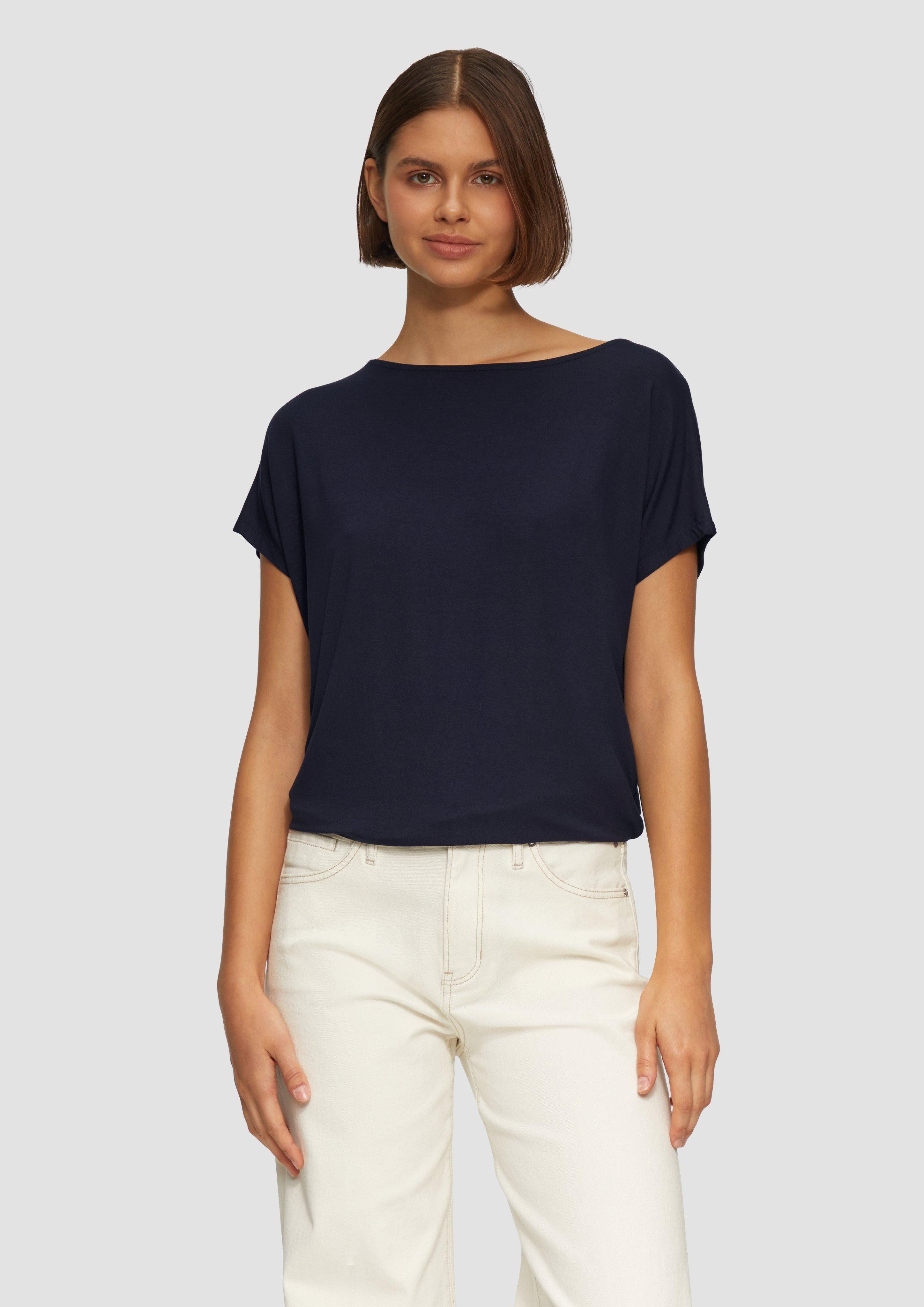s.Oliver T-Shirt mit Markenlabel günstig online kaufen