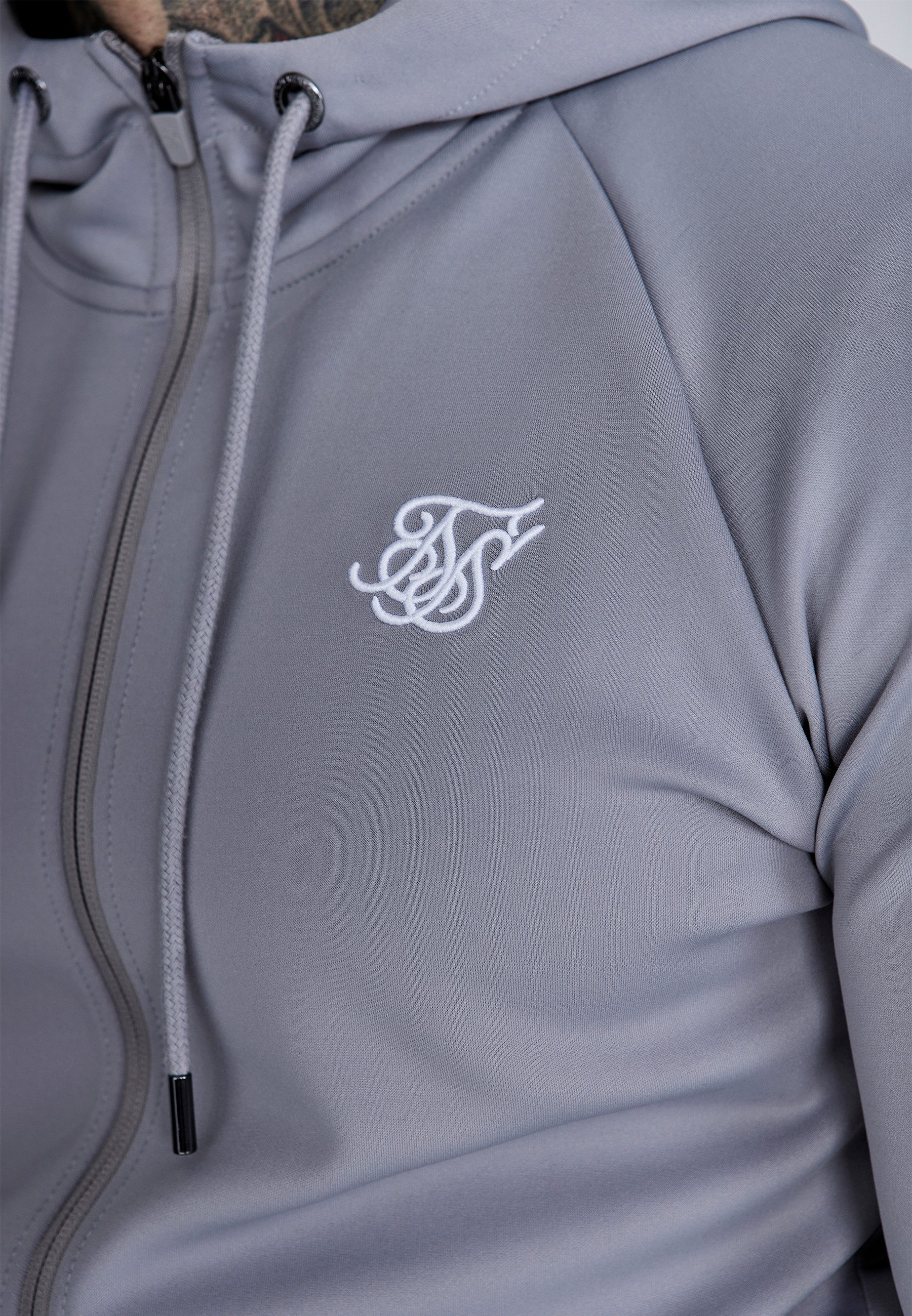 Siksilk Hoodie SikSilk Herren Essentials Poly Full Zip Hoodie günstig online kaufen