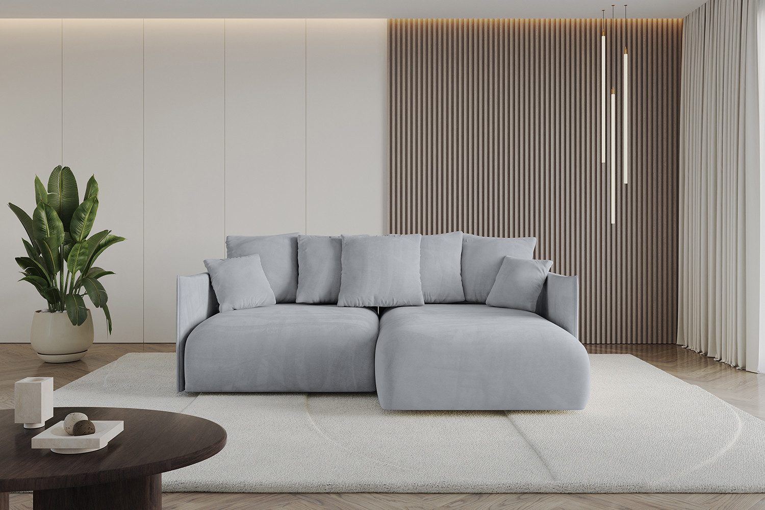 ALTDECOR Ecksofa ONESK-L, Couch mit Schlaffunktion, Wohnzimmer - Wohnlandschaft, Corner Sofa Bett Eckcouch Couch L-Form Schlafcouch Ausziehbar