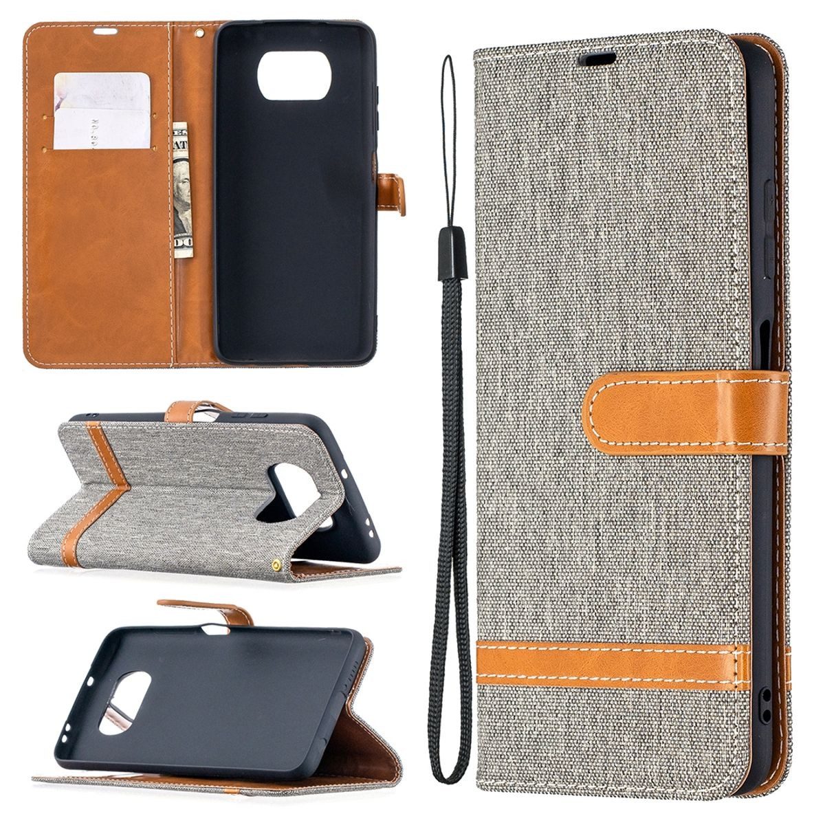 König Design Handyhülle Xiaomi Poco X3, Schutzhülle Schutztasche Case Cover Etuis Wallet Klapptasche Bookstyle