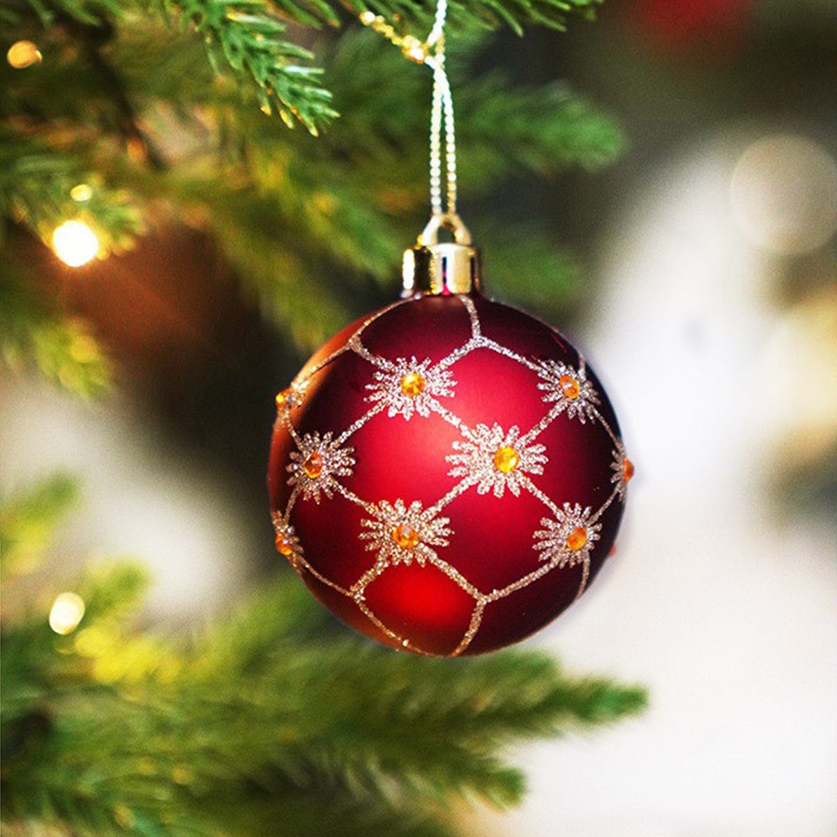 Weihnachtskugeln Set XDeer Stück Motiv, Anfangsbuchstabe Weihnachtsdeko mit Christbaumschmuck 9 Dekohänger