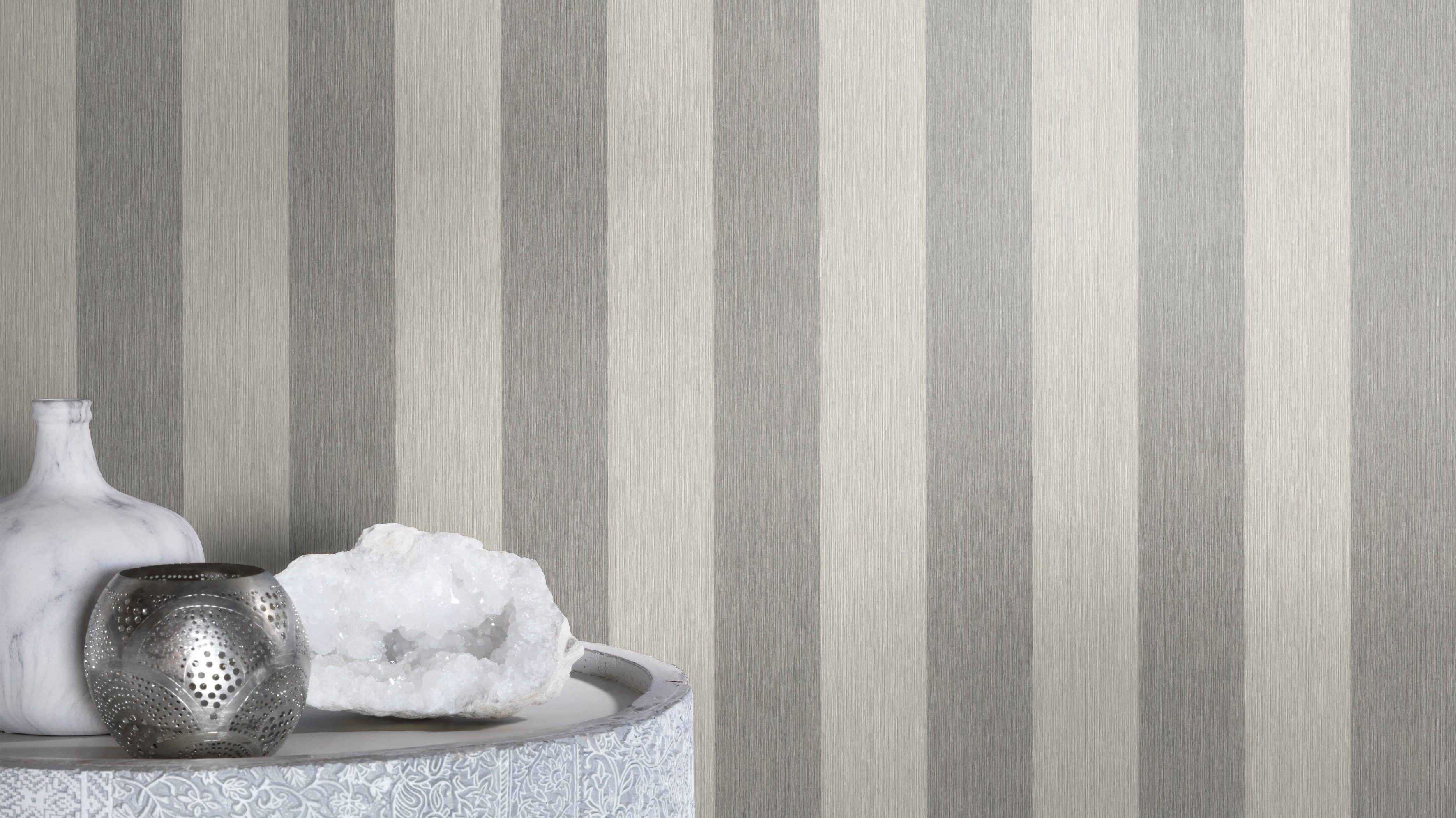 Rasch Vliestapete Vliestapete Perfecto VI 844009, strukturiert, Streifen, Blockstreifen