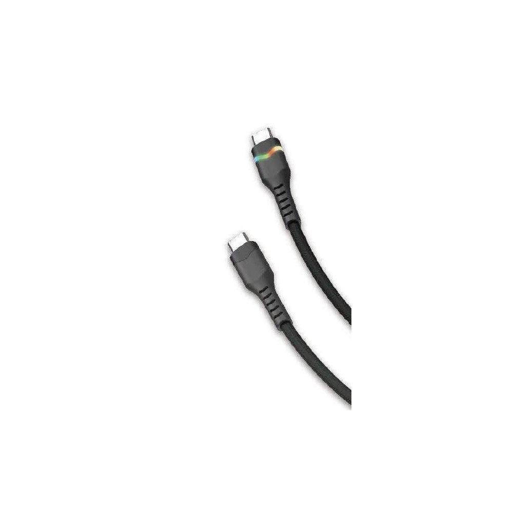 1m Powerkabel Charge & Sync 65 W Typ-C/ Typ-C Black (20837) USB-Kabel