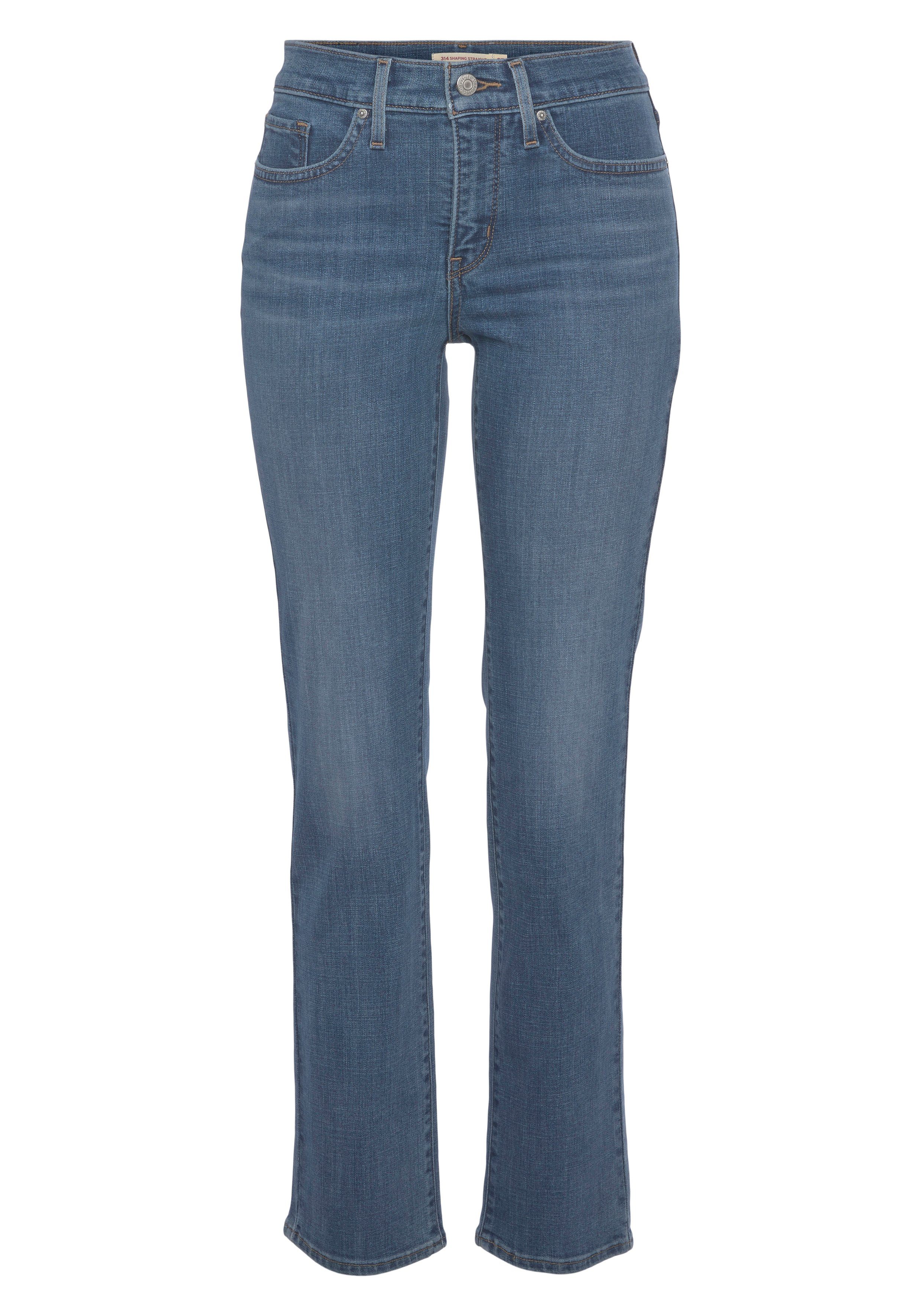 Levi's® Gerade Jeans Shaping mid used blue Straight indigo 314