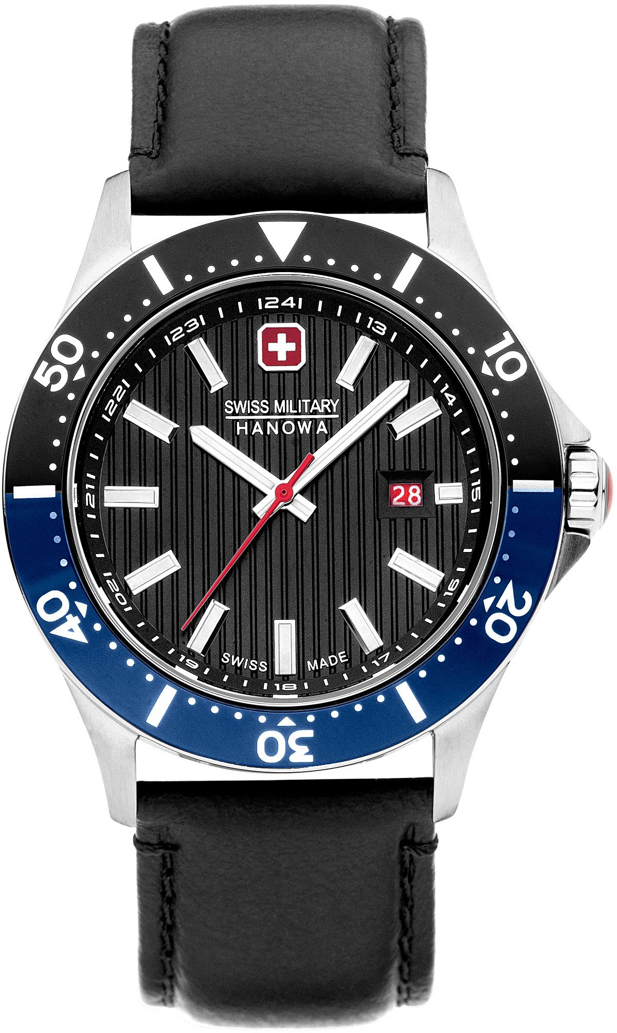 Swiss Military Hanowa Quarzuhr FLAGSHIP X, SMWGB2100606, Armbanduhr, Herrenuhr, Schweizer Uhr, Datum, Saphirglas, Swiss Made