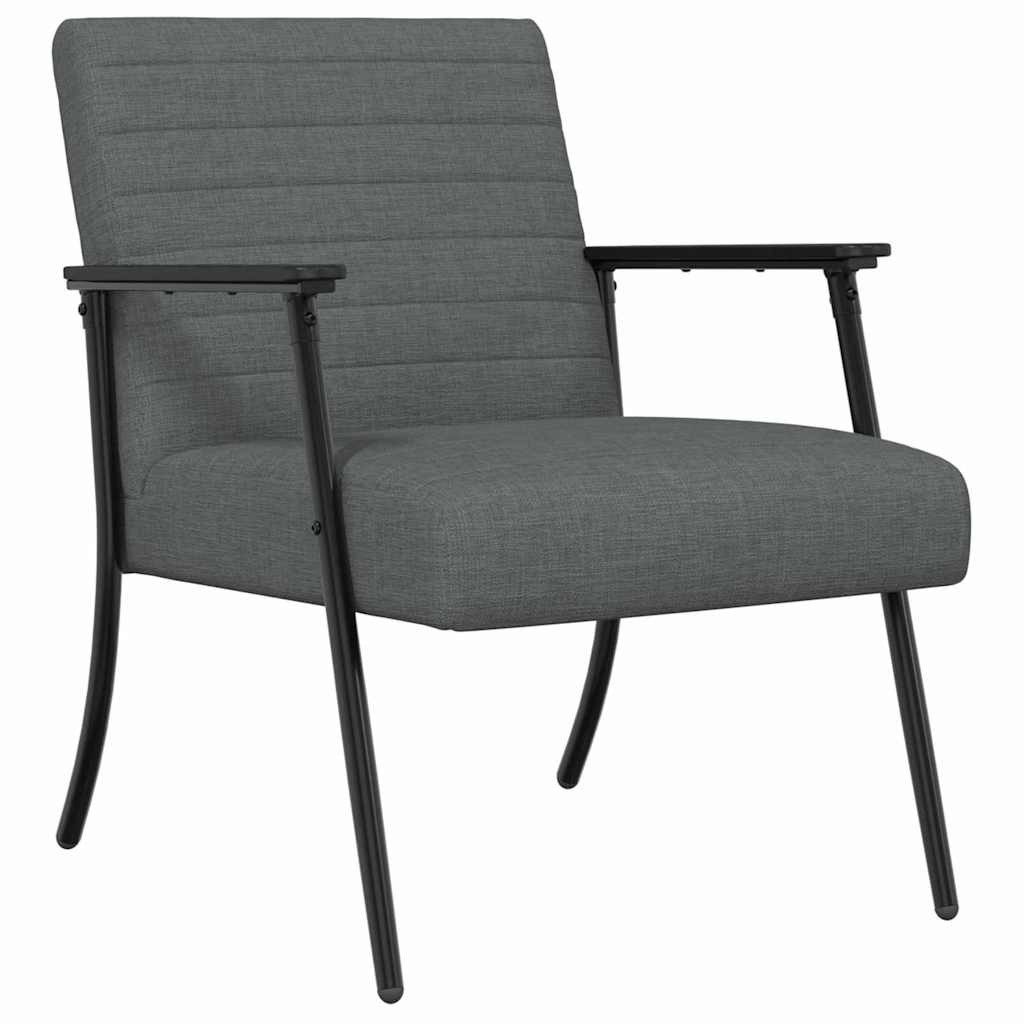 vidaXL Sessel Sessel Dunkelgrau 59 x 75 x 78 cm Stoff (1-St)