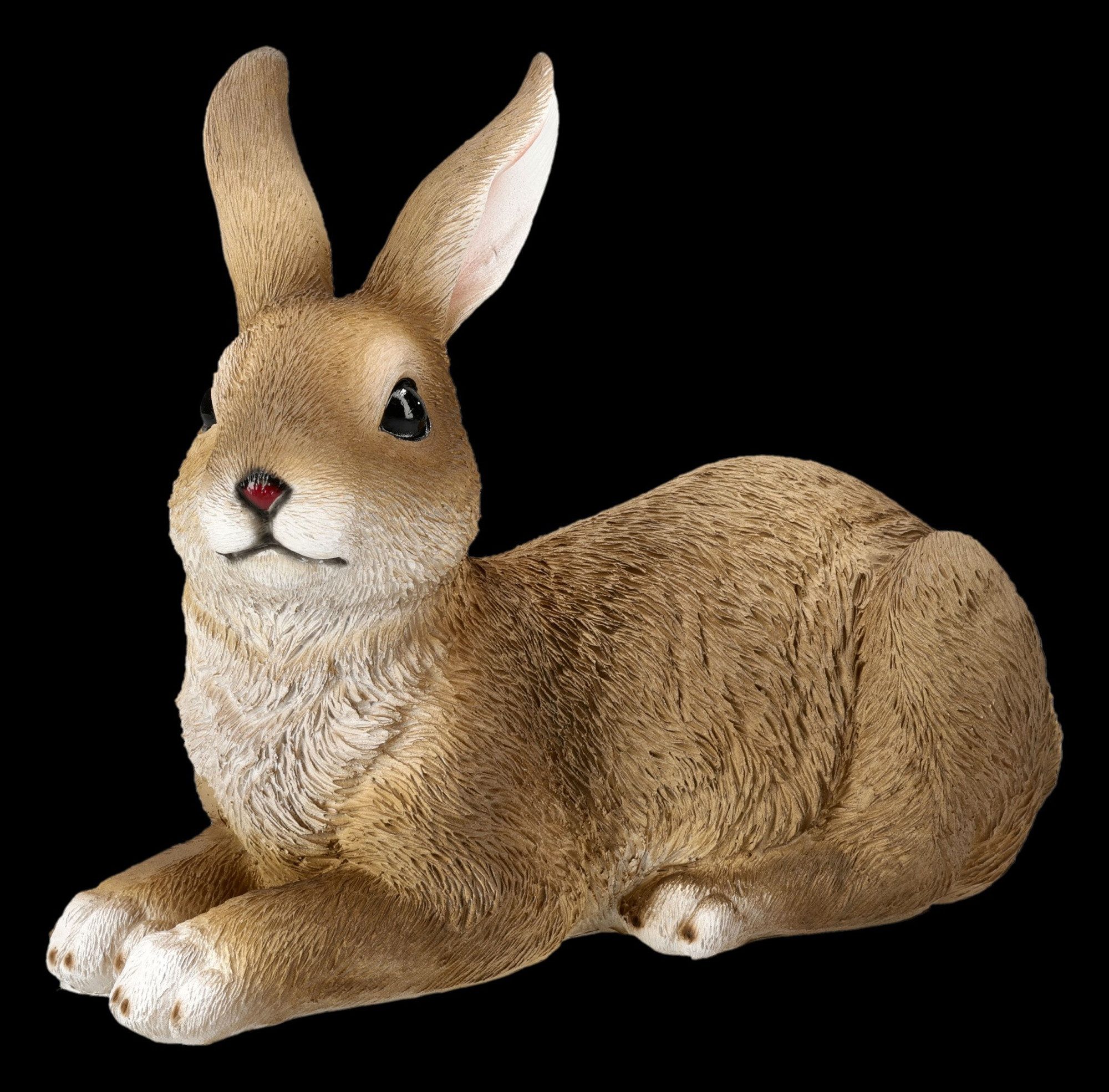 Figuren Shop GmbH Dekofigur Liegender Hase Figur – Frühlings Dekofigur Osterhase Statue 20 cm