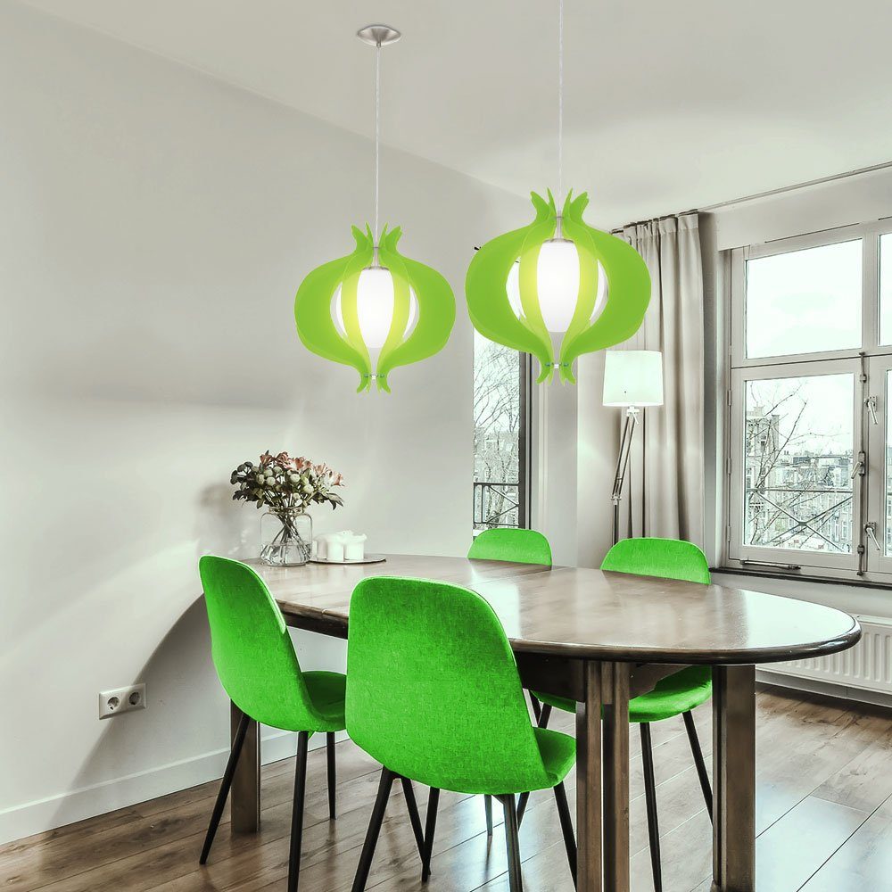 grün nickel Leuchtmittel H Metall nicht Wohnzimmerlampe Glaskugel Pendelleuchte cm EGLO inklusive, 110 Pendelleuchte,