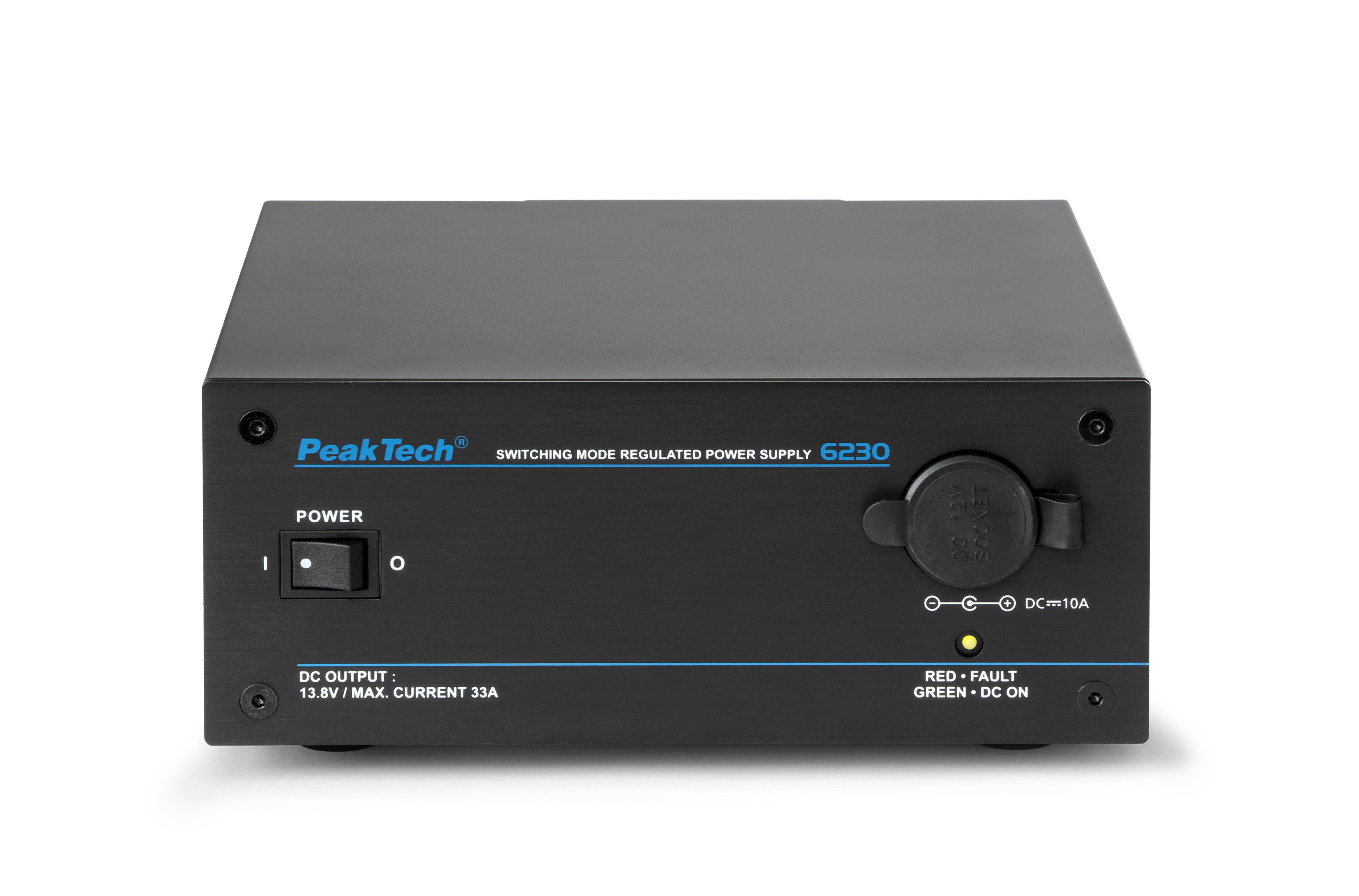 PeakTech 230 V 12 V 33 A 10 A DC Spannungswandler 230 V 12 V DC Labor-Netzteil