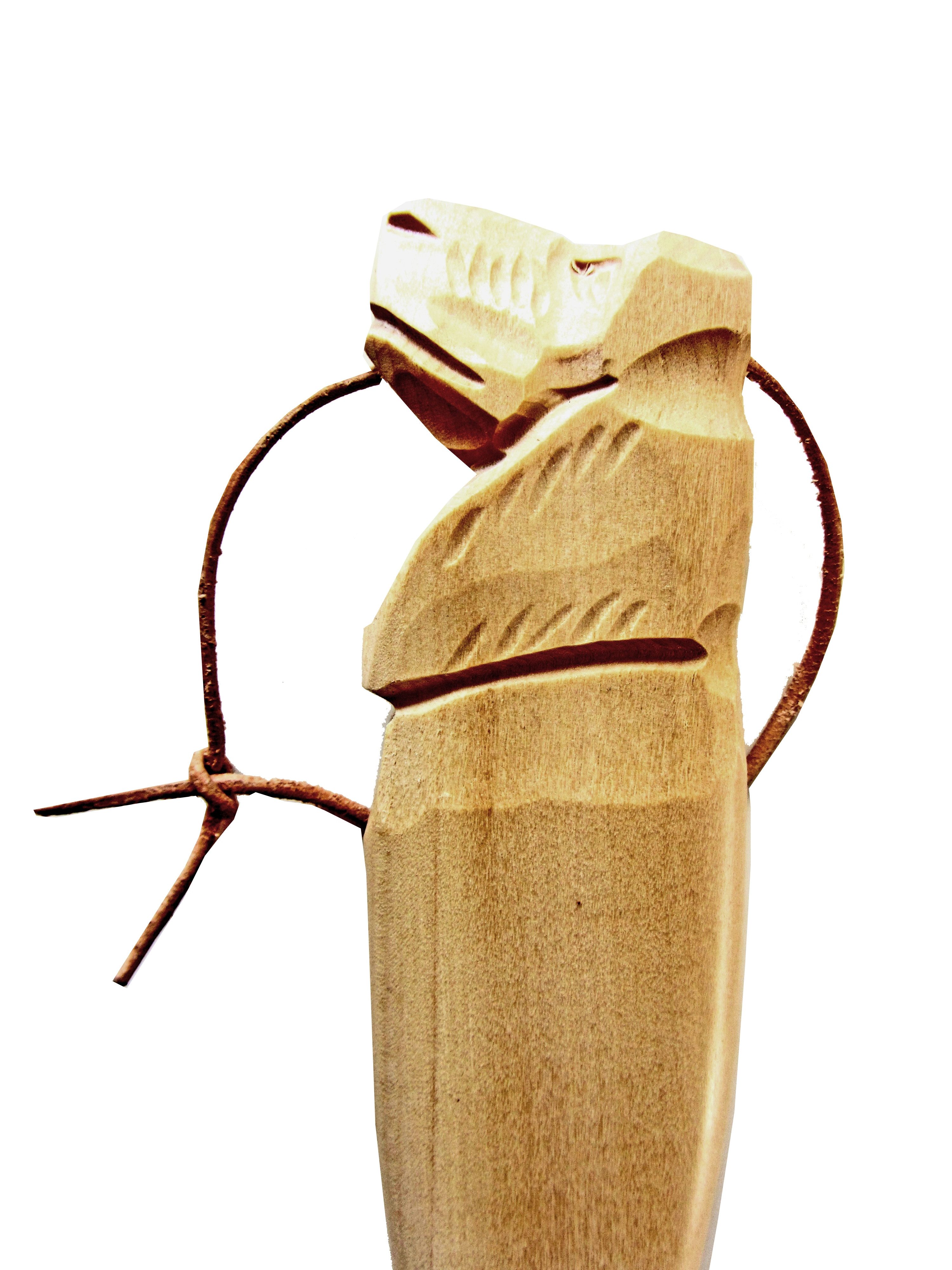 CleanPrince Schuhlöffel Schuhanzieher Schuhlöffel HUND helles Holz 70 cm massiv, stabile Ausführung