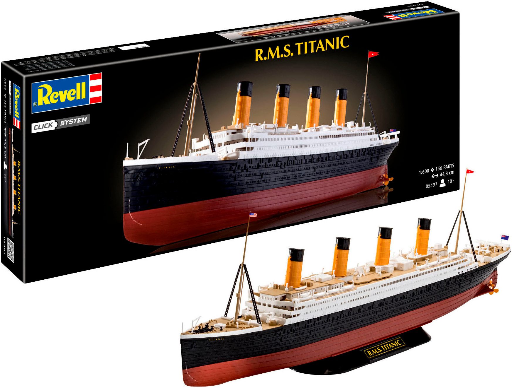 Revell® Modellbausatz Click System, R.M.S. Titanic, Maßstab 1:600, Made in Europe