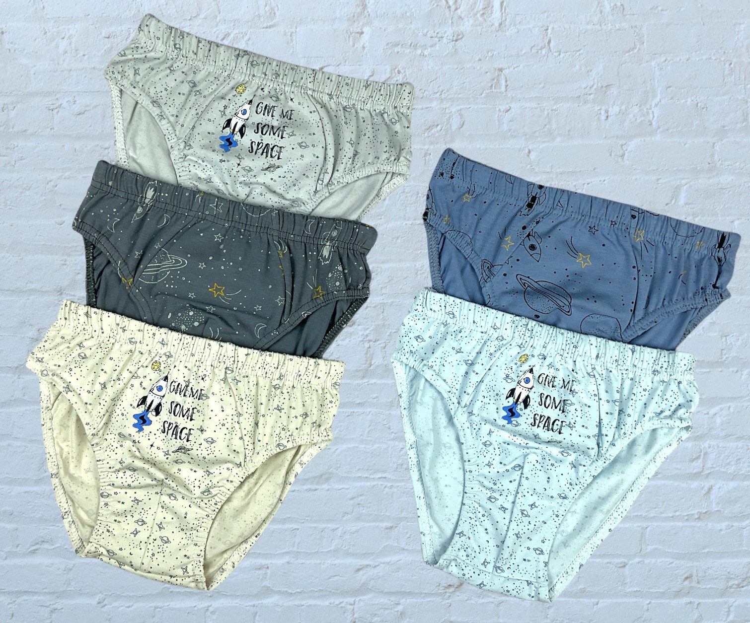 LOREZA Slip 10er Set Jungen Slips - Space - Bunt (Set, 10-St)