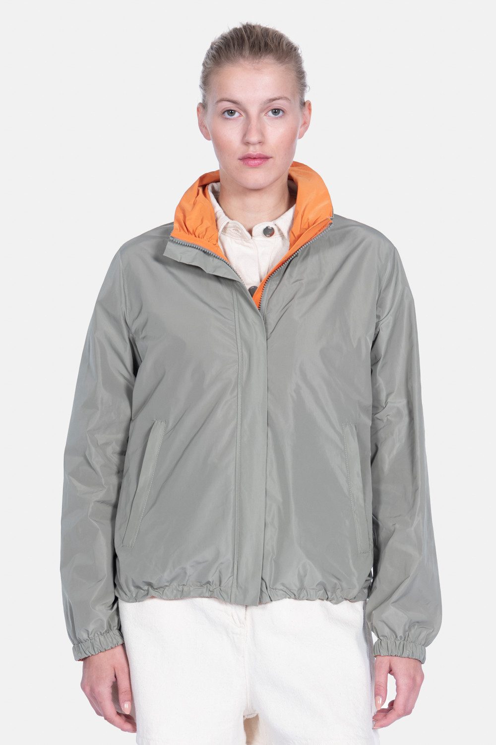 WEGA Green Goose Wendejacke Wendejacke mit Raffkragen "Shape-Memory" (1-St)