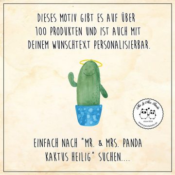 Mr. & Mrs. Panda Tasse Kaktus Heilig - Transparent - Geschenk, Schwester, Edelstahltasse, Ta, Edelstahl, Karabinerhaken