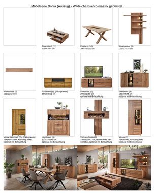 expendio Wohnzimmer-Set Donia 30, (Spar-Set, 5-St), Wildeiche massiv