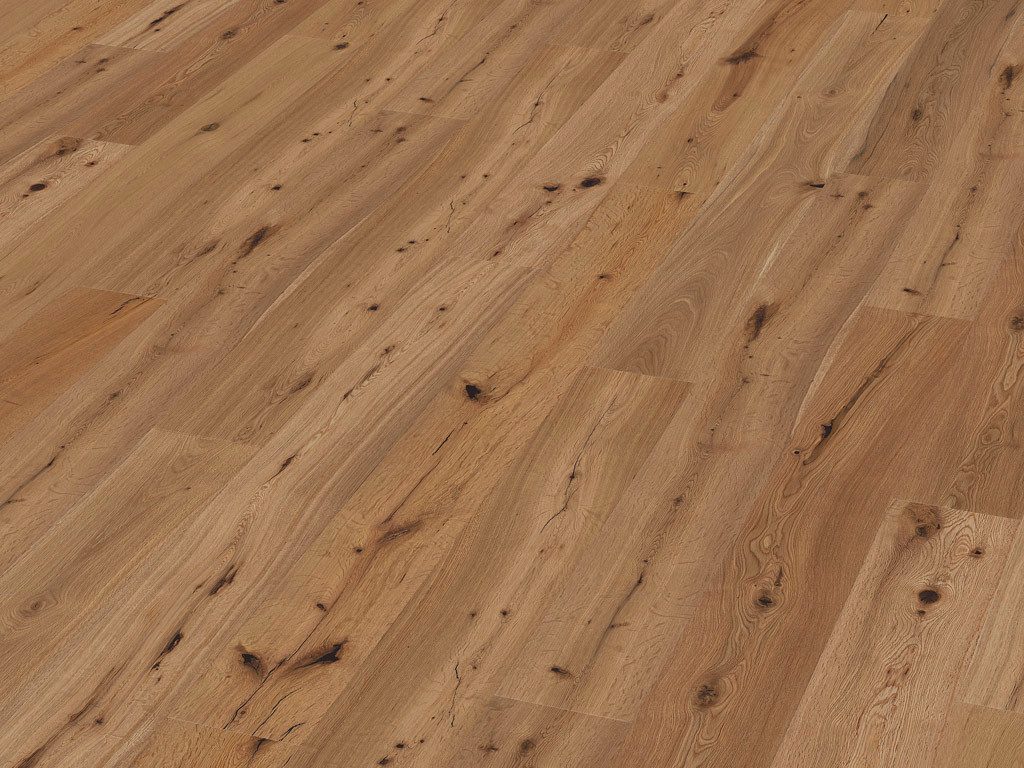 Timefloor Parkett Parkett Eiche markant geölt Landhausdiele gebürstet, 8 St.