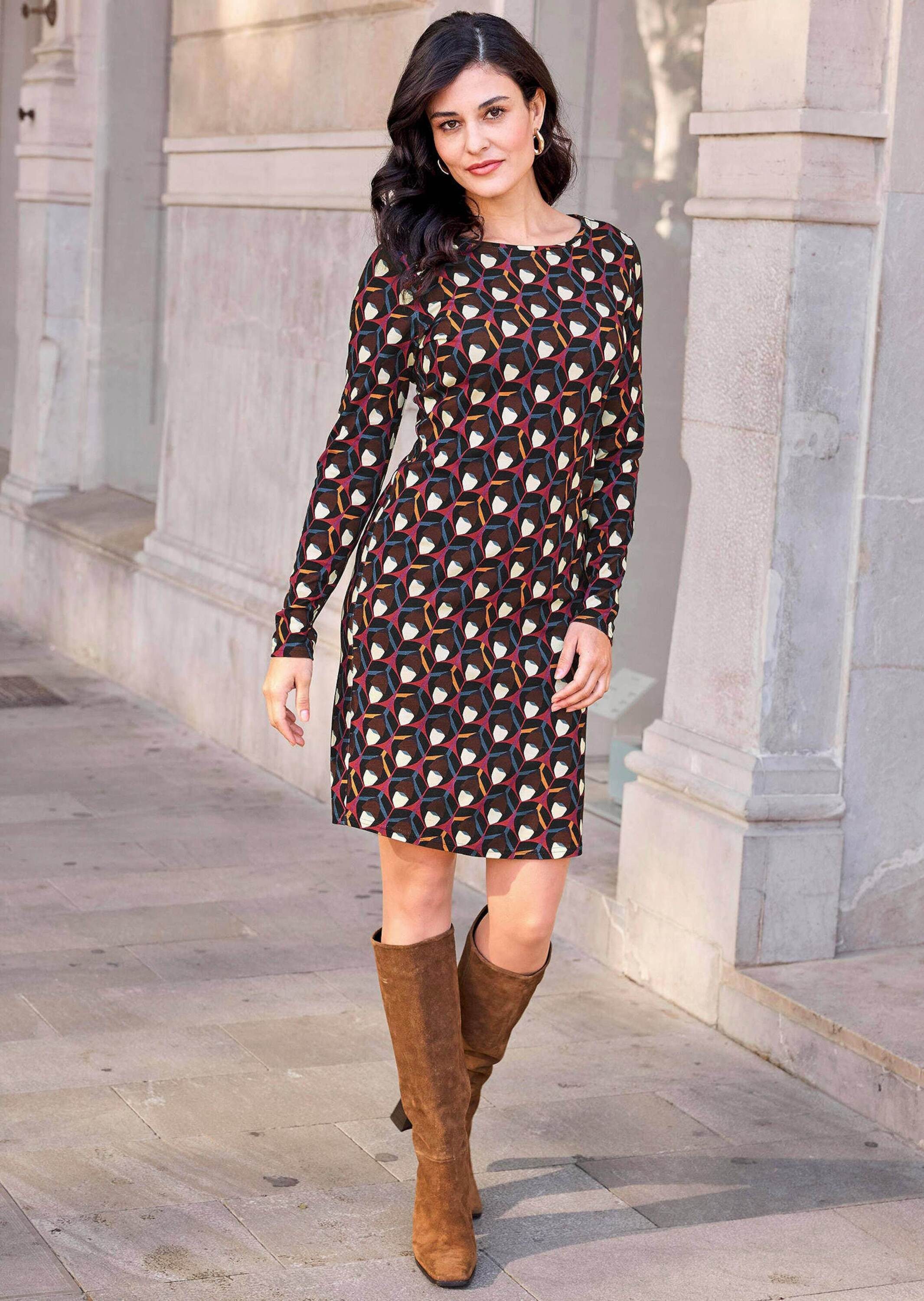 Shoes Stiefel Alba Moda Stiefel Midi Kleid Kombinieren Herbst