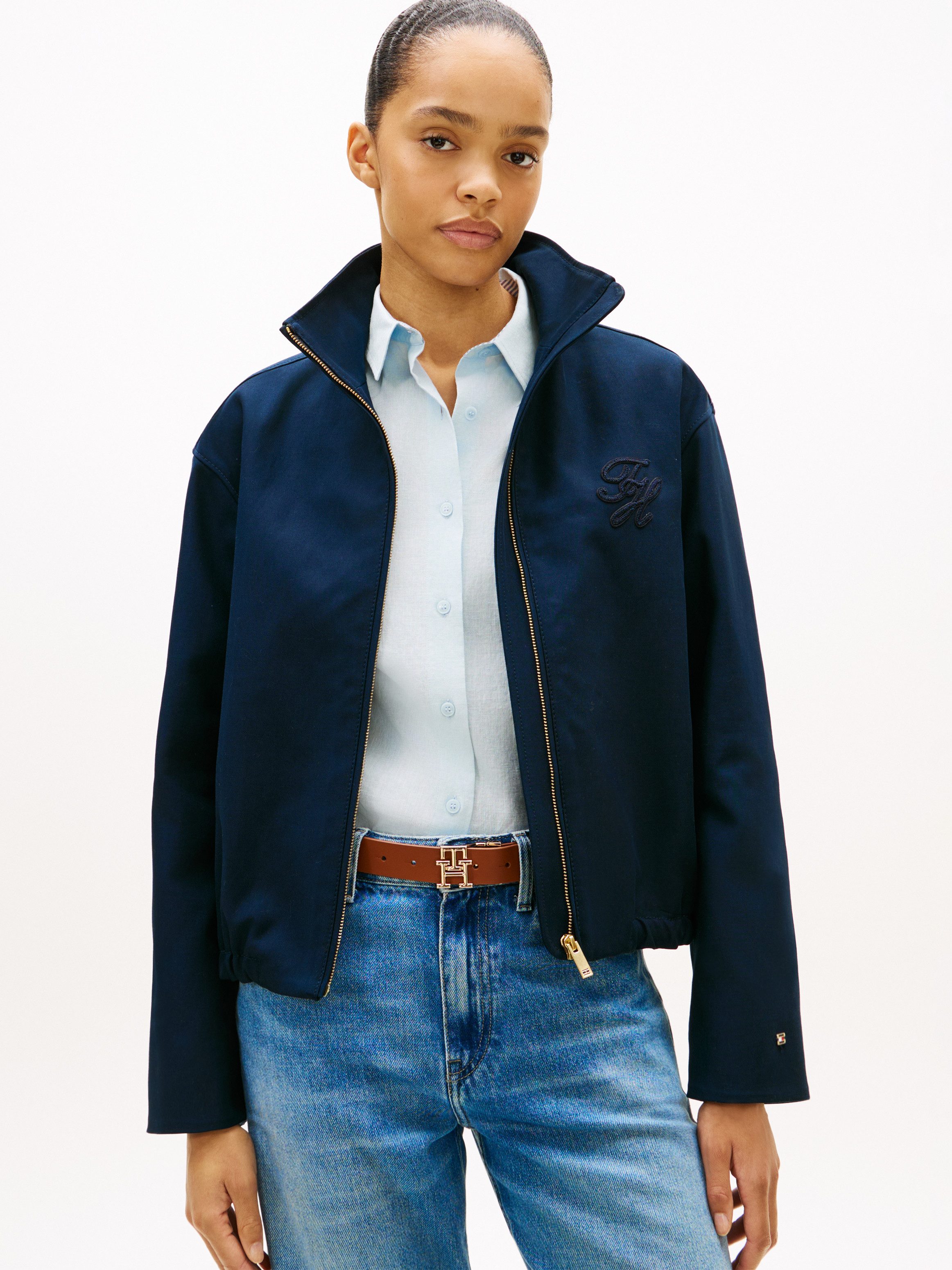 Tommy Hilfiger Bomberjacke TH COTTON BOMBER mit Reißverschluss günstig online kaufen
