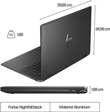 HP 16-aa0078ng Convertible Notebook (40,6 cm/16 Zoll, Intel Core Ultra 7 155H, GeForce RTX 4050, 2000 GB SSD)