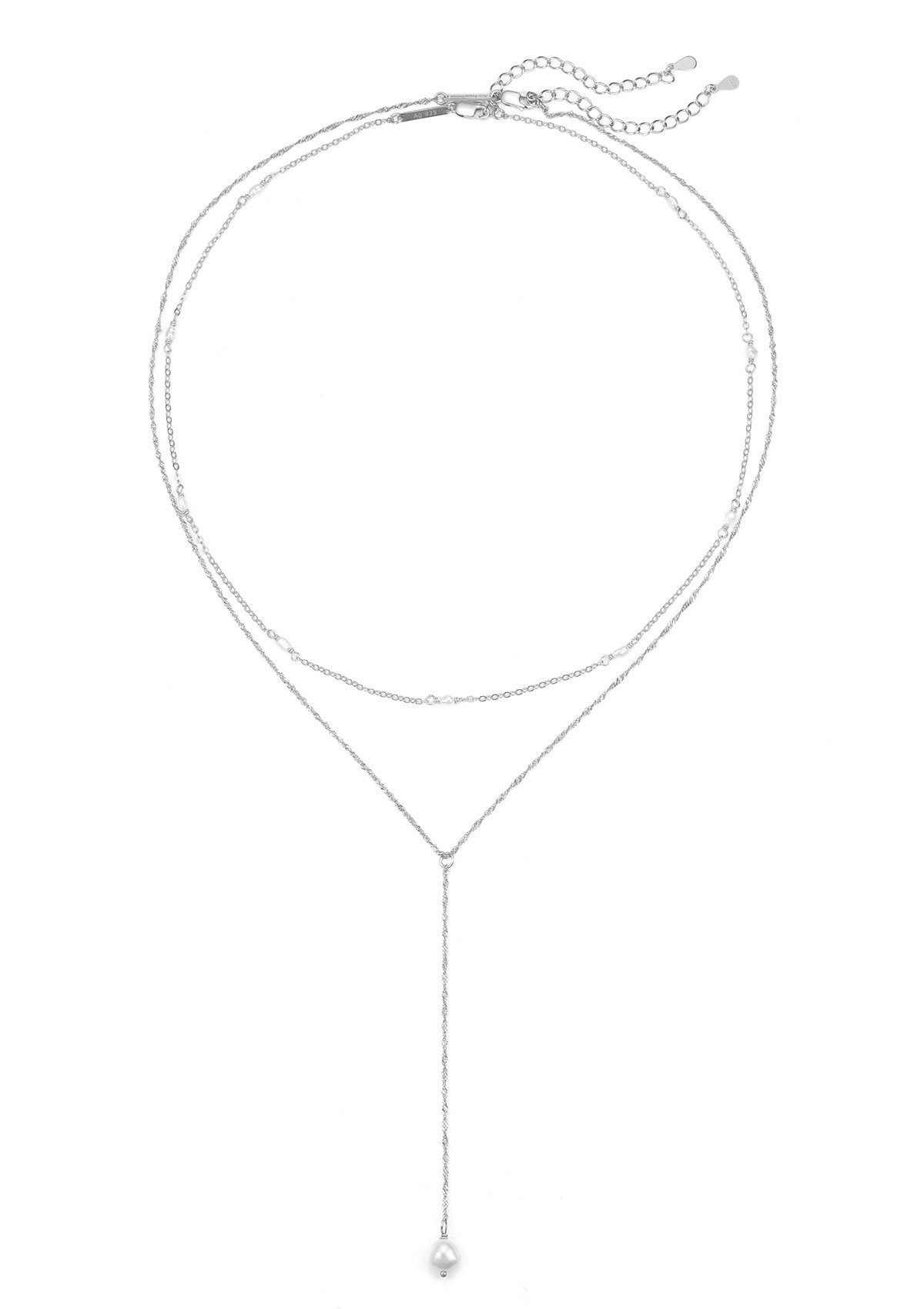 Hey Happiness Perlenketten-Set Damen Silber 925 günstig online kaufen