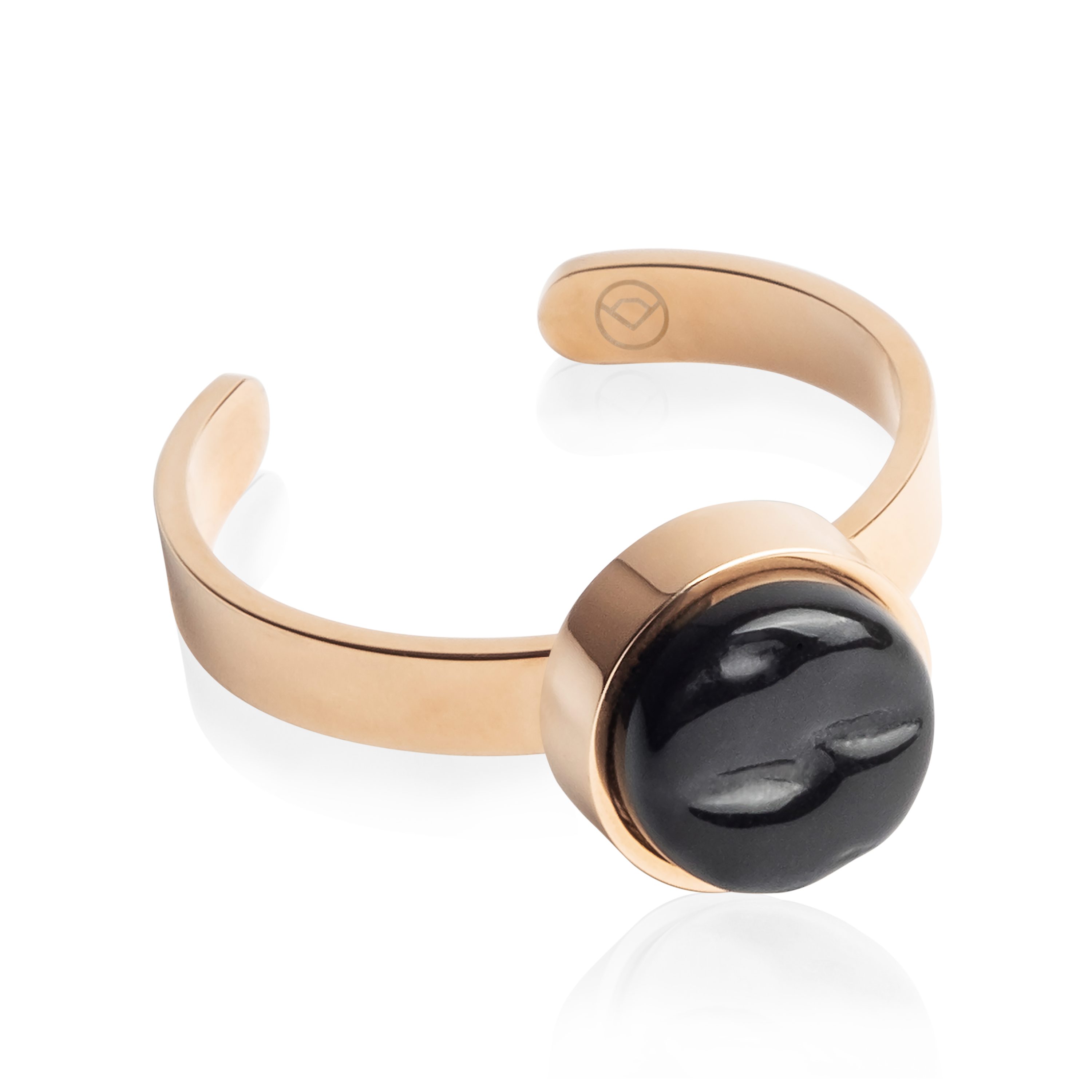 ALEXASCHA Fingerring Verstellbarer Ring mit Stein • 8mm