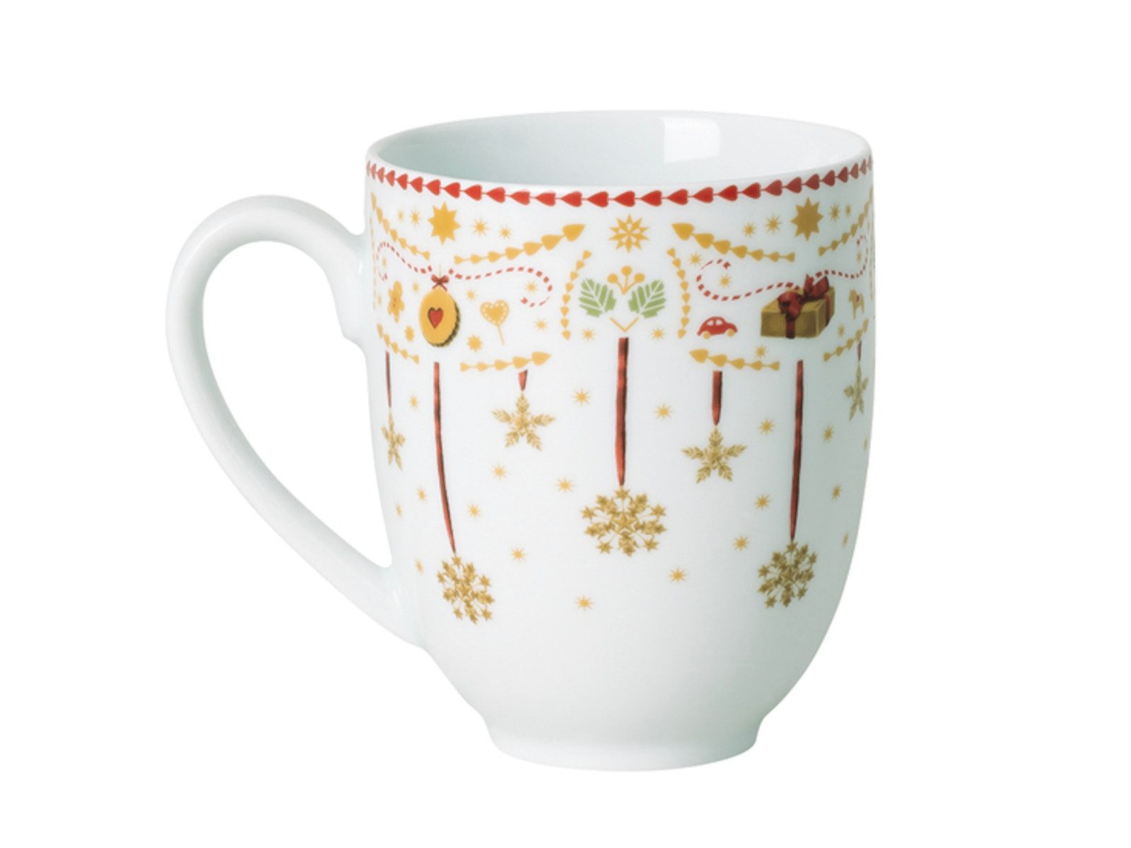 Hutschenreuther Becher Christmas Love Becher mit Henkel 0,4l, Porzellan von Hutschenreuther