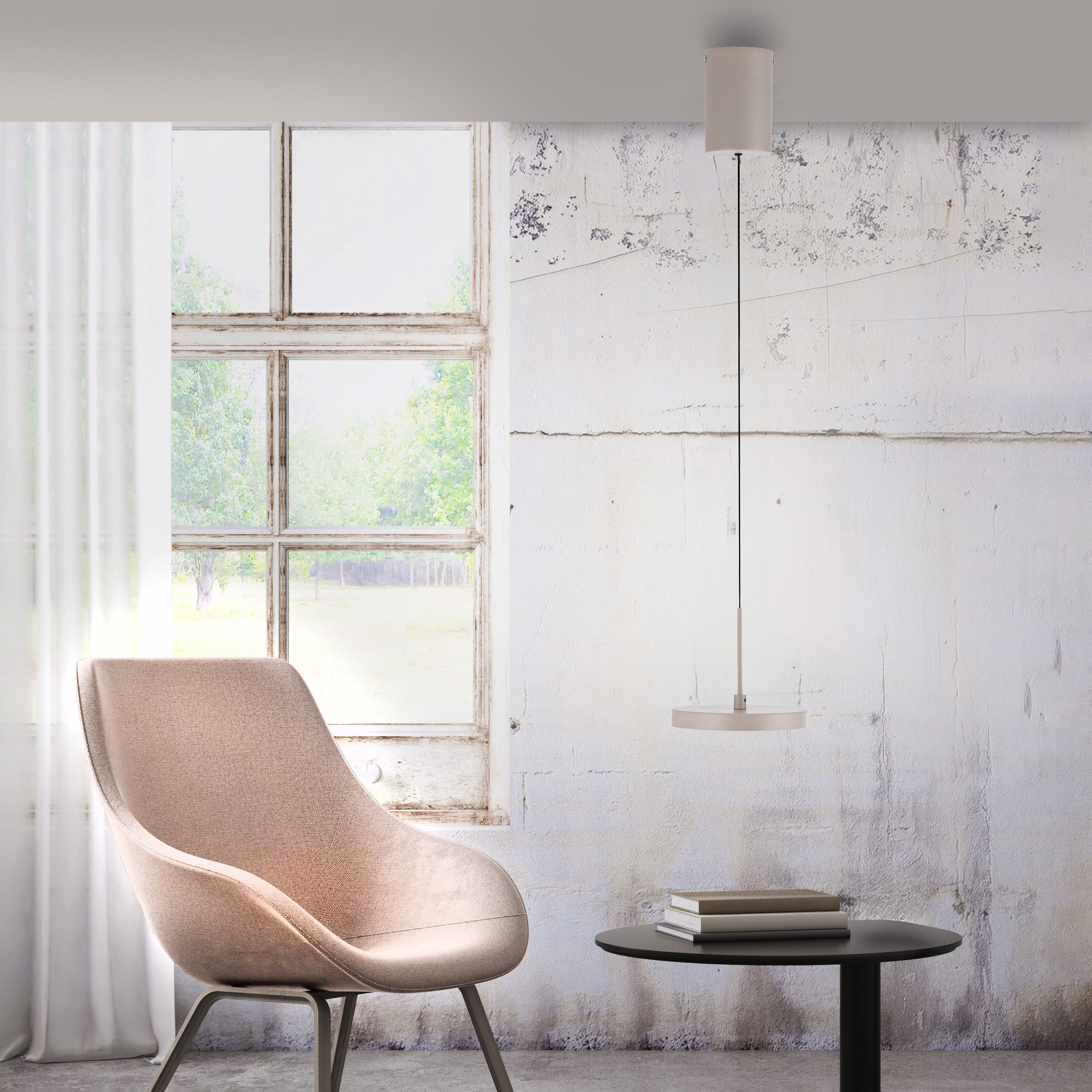 JUST LIGHT LED Deckenleuchte PLATA, Dimmer, LED fest integriert, Warmweiß, günstig online kaufen