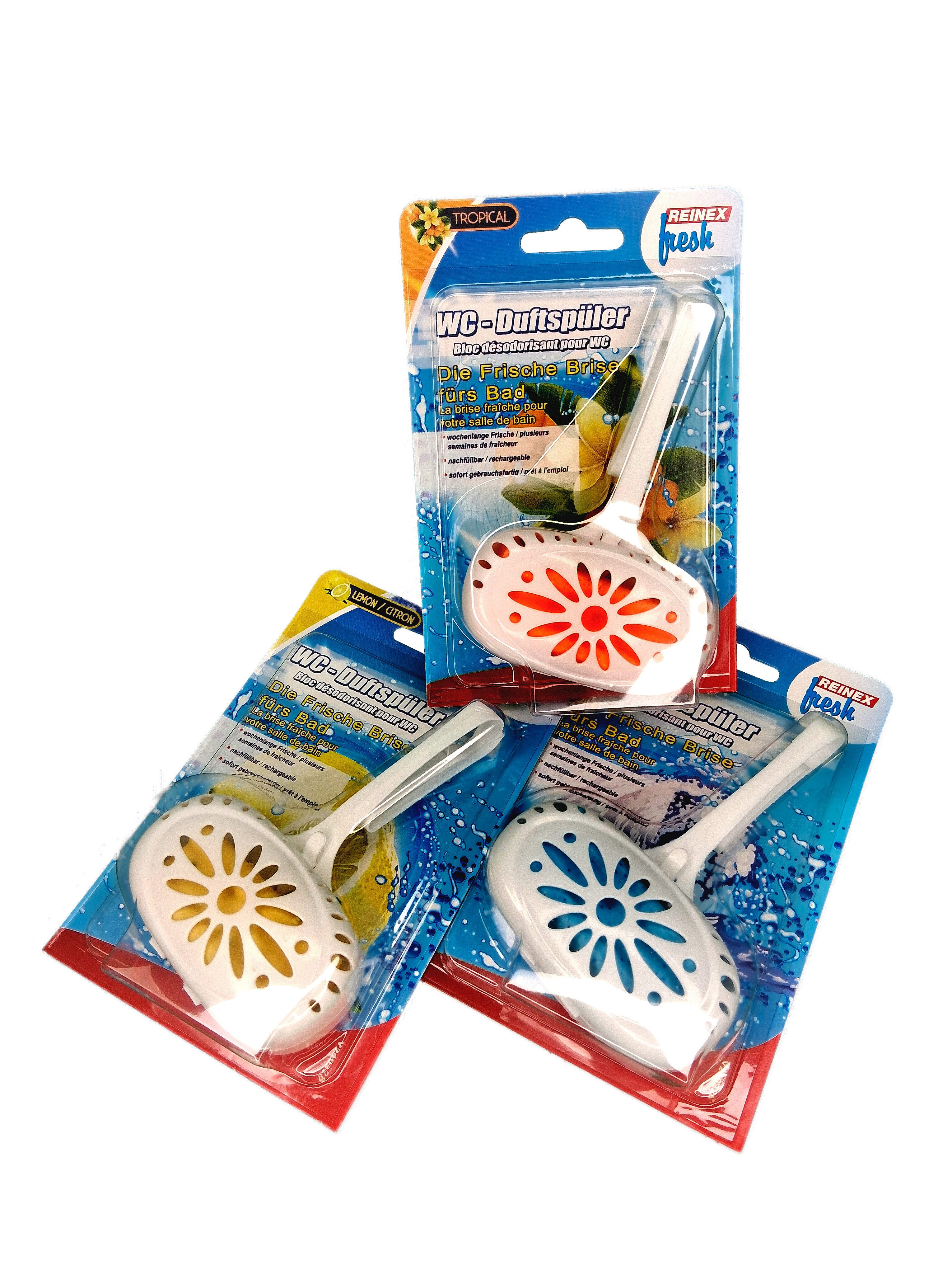 Reinex WC-Duftspüler WC- FRISCH-AKTIV -DUFTSPÜLER, mit Einhänger (1-St), Lemon