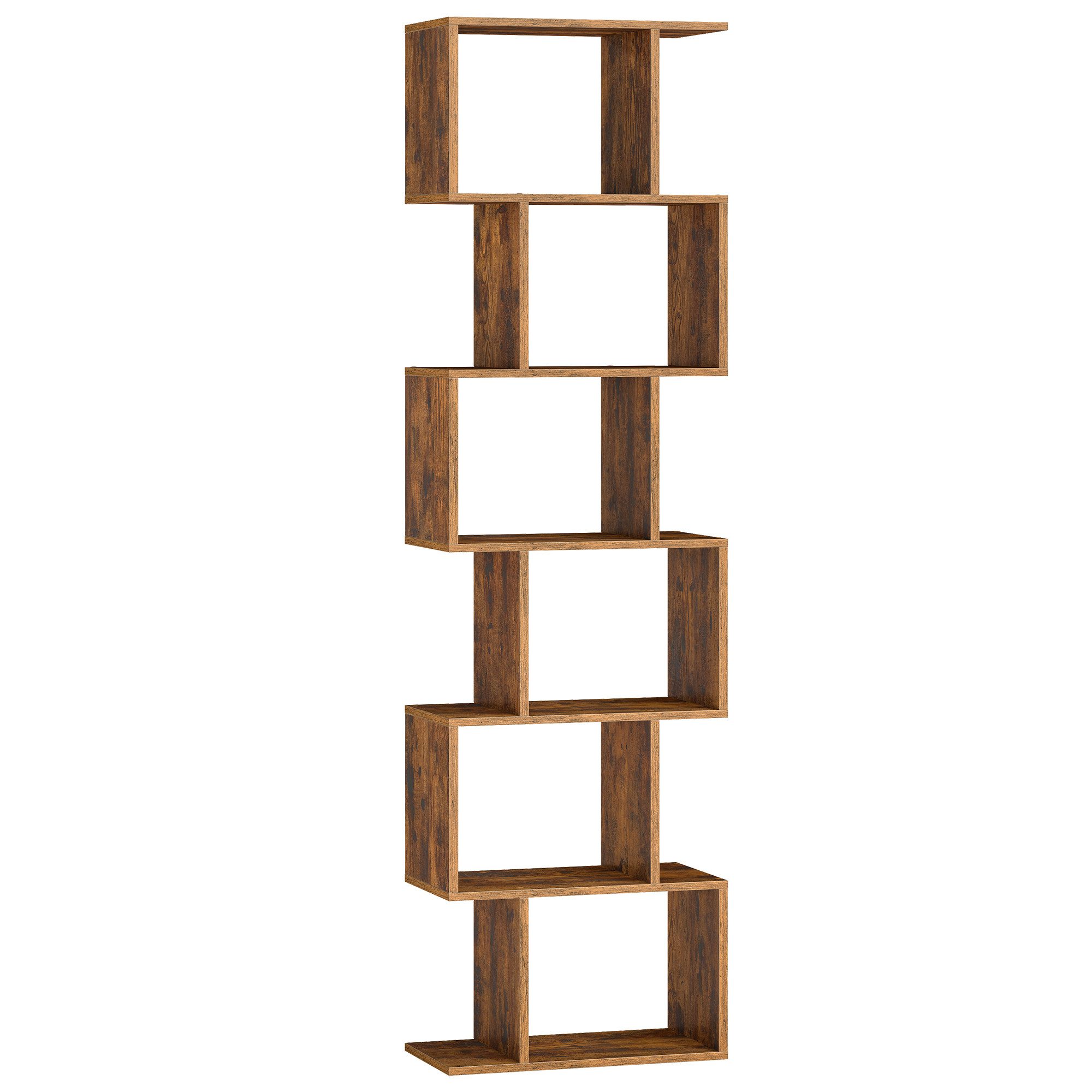 VASAGLE Bücherregal Standregal mit 5 Ebenen, 24 x 40 x 191 cm, Wohnzimmer Schlafzimmer, freistehend, modern, Regal – Bild 3 von 5