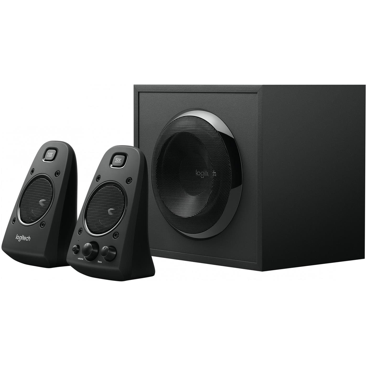 Logitech Z623 Soundsystem PC-Lautsprecher 02. Jan (200 W, THX zertifiziert für kristallklaren Klang mit kraftvollem Subwoofer)