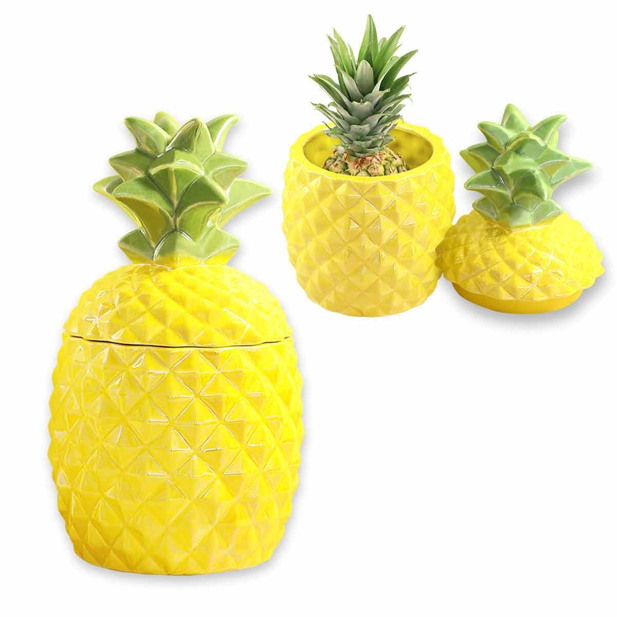 AM Design Dose AM-Design Keramik-Dose Ananas H ca. 32,5 cm (Dose mit Deckel, 1 St)