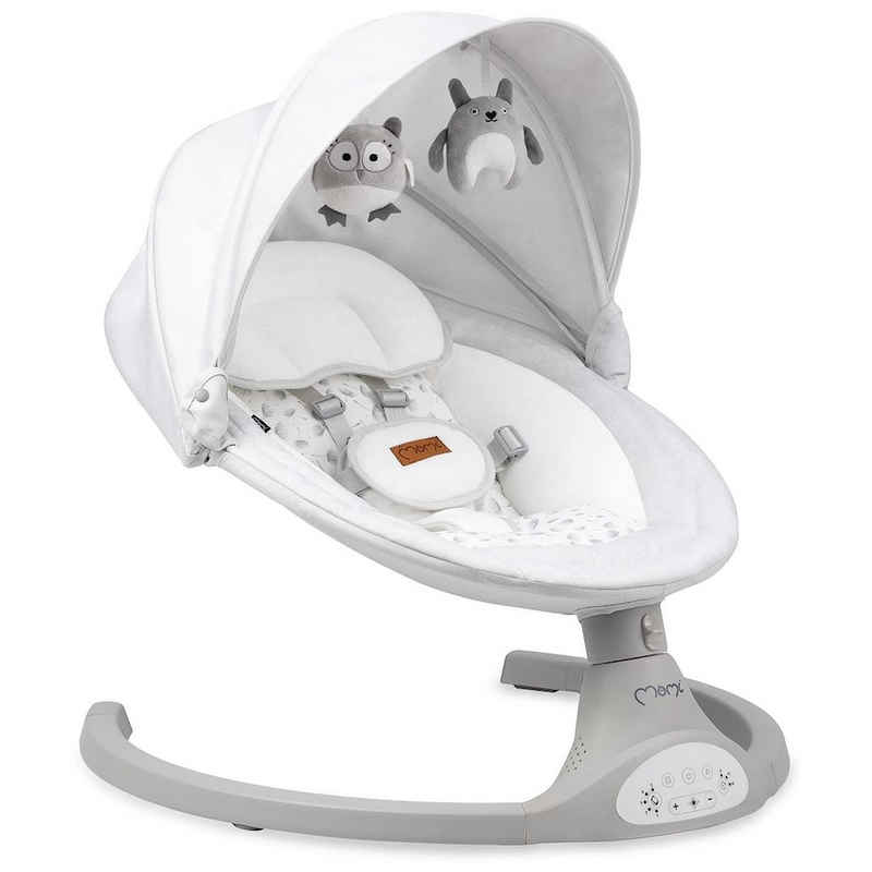 LeNoSa Babywippe elektrische Babywippe Luxus Wiege mit Fernbedienung & Bluetooth, mit Sound