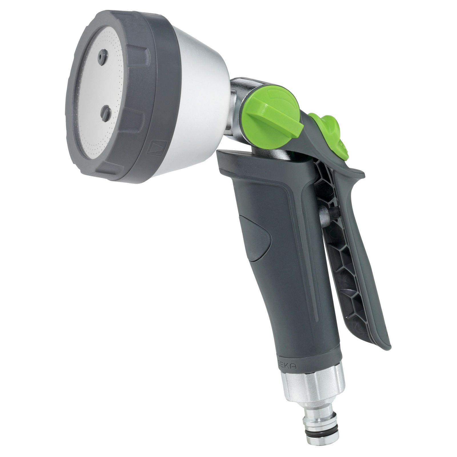 GEKA Bewässerungsbrause plus Multibrause 3S, Gartenbrause mit 3 verschiedenen Sprühbildern