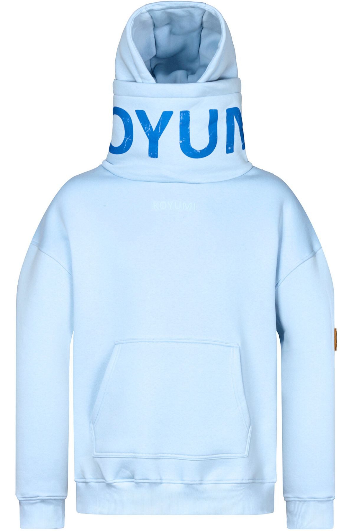 Koyumi Hoodie KOYUMI Winter Hoodie Herren mit hohem Kragen & Halswärmer (Einzelartikel) Oversize Schnitt, hoher Kragen, Kapuze, weicher Baumwollmix