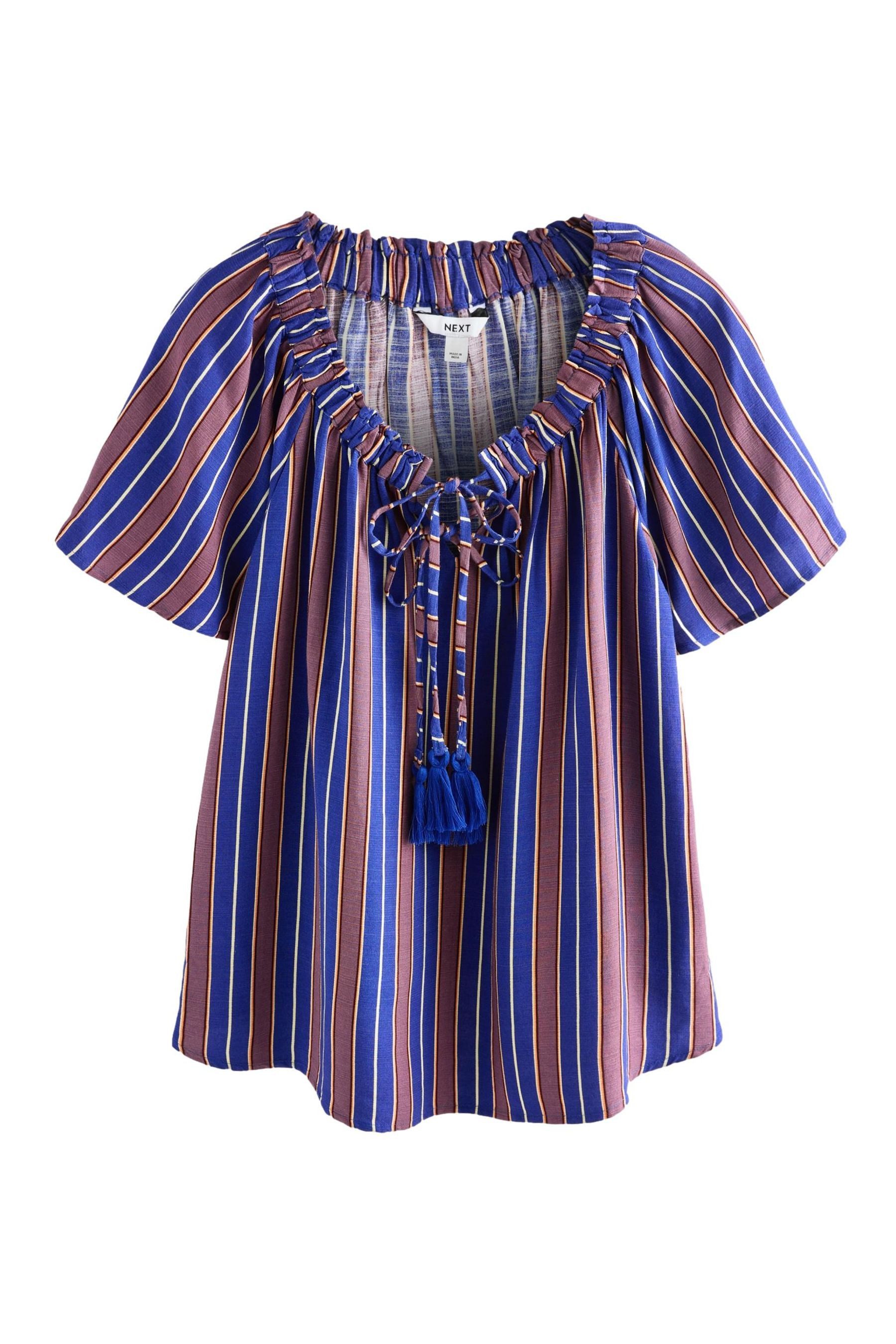 Next Blusenshirt Kurzärmliges Bardot-Oberteil mit Neckholder günstig online kaufen
