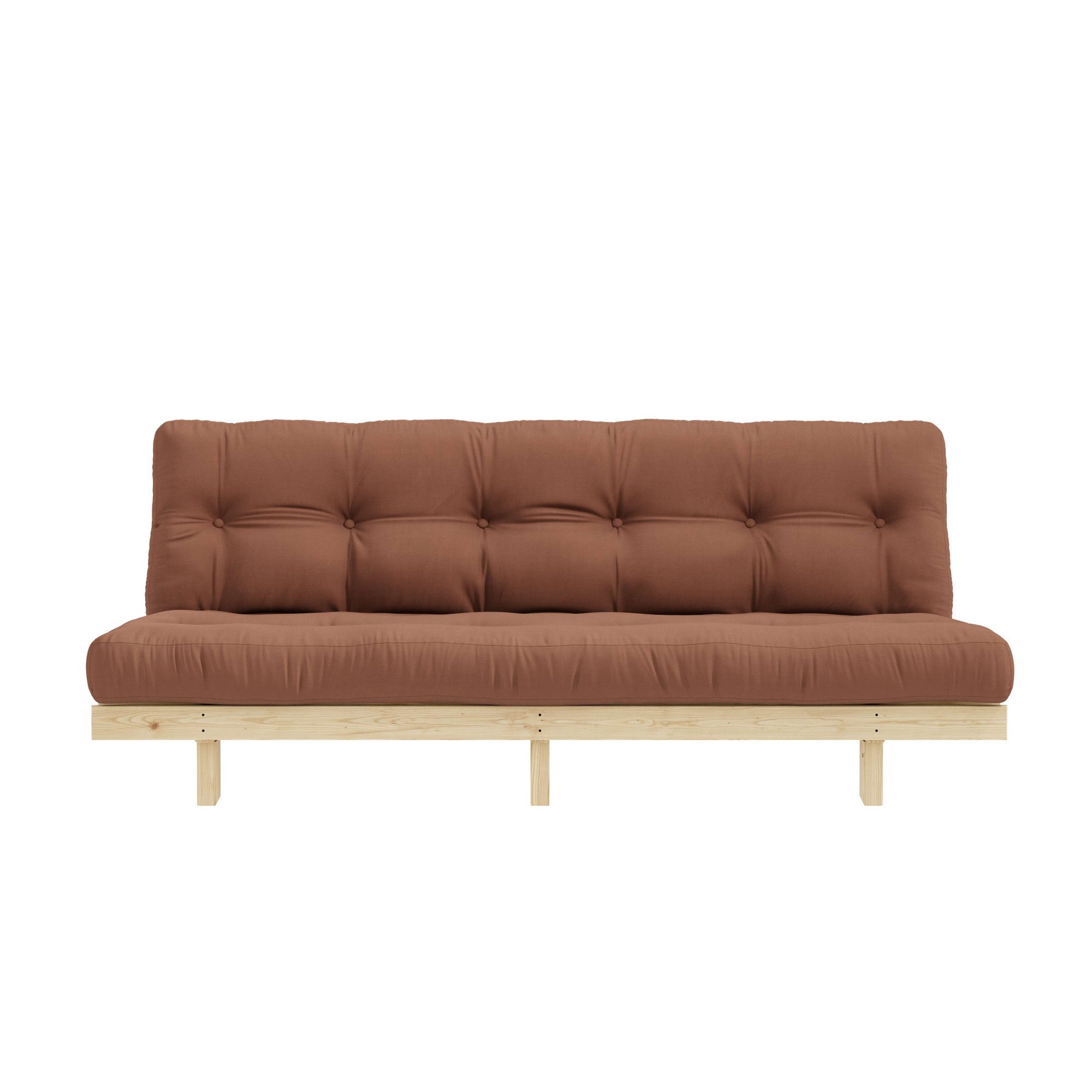 Karup Design Schlafsofa Lean 200 Schlafsofa, Gästebett, Sofa mit Futonmatratze, 2 Teile, Inkl. Futonmatratze, Liegefläche 130x200 cm, FSC® zertifizierte Kiefer