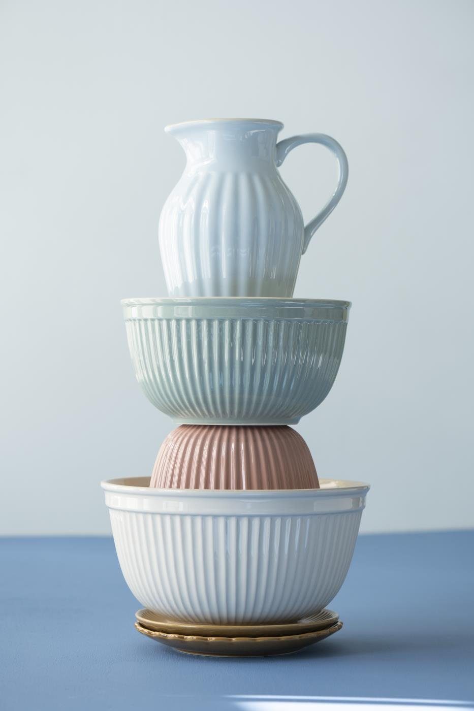 Keramik großes Servierschüssel 3-teilig Laursen Ib Almond, Coral Ib "Mynte" Laursen Schüssel-Set